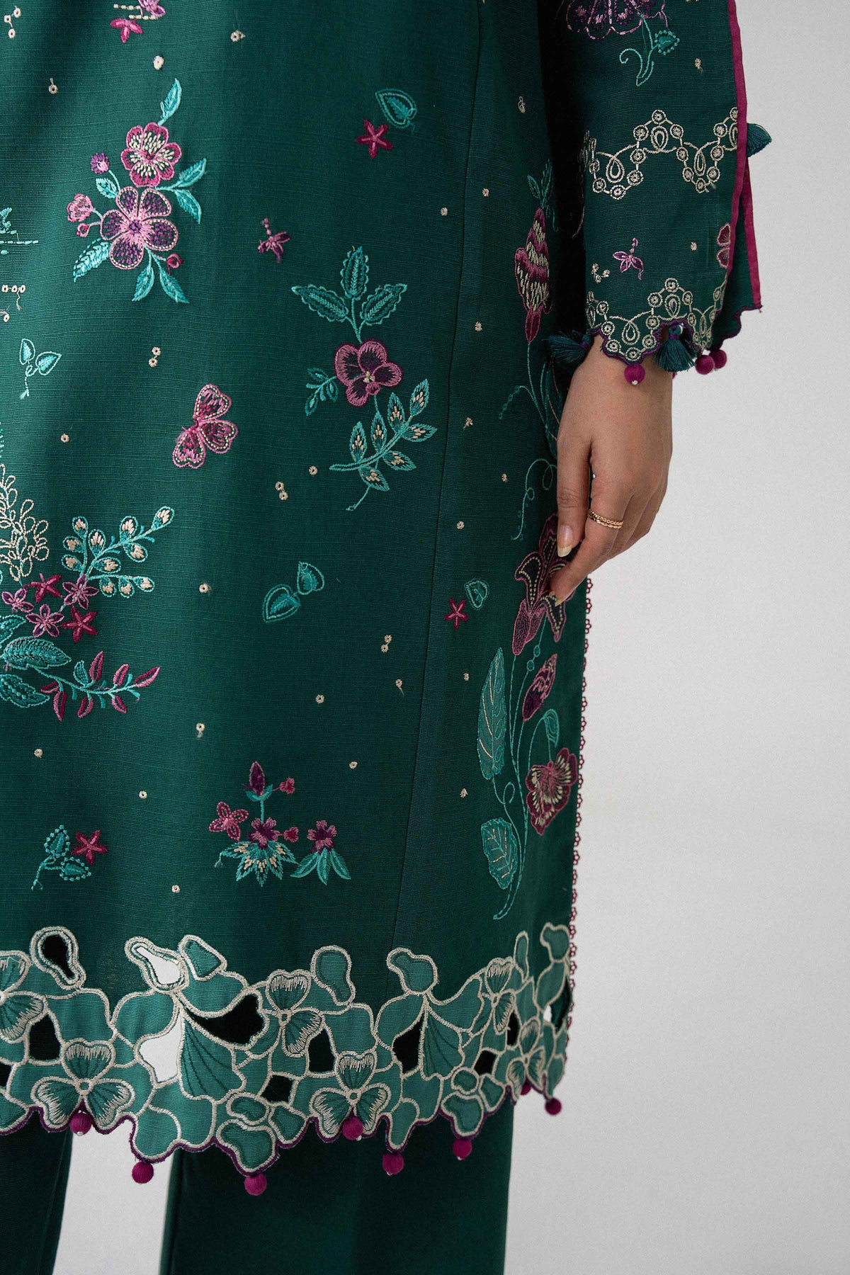 3 Piece - Printed Embroidered Suit - U3PE-NISHA26WV1-211