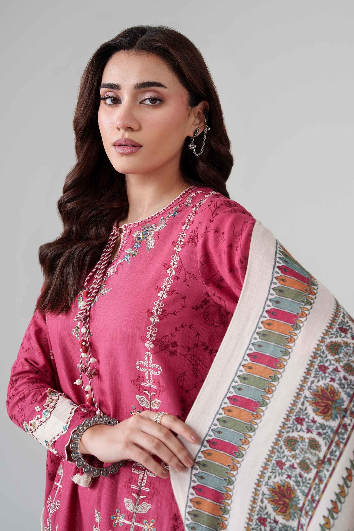 3 Piece - Printed Embroidered Suit - U3PE-NISHA26WV1-215