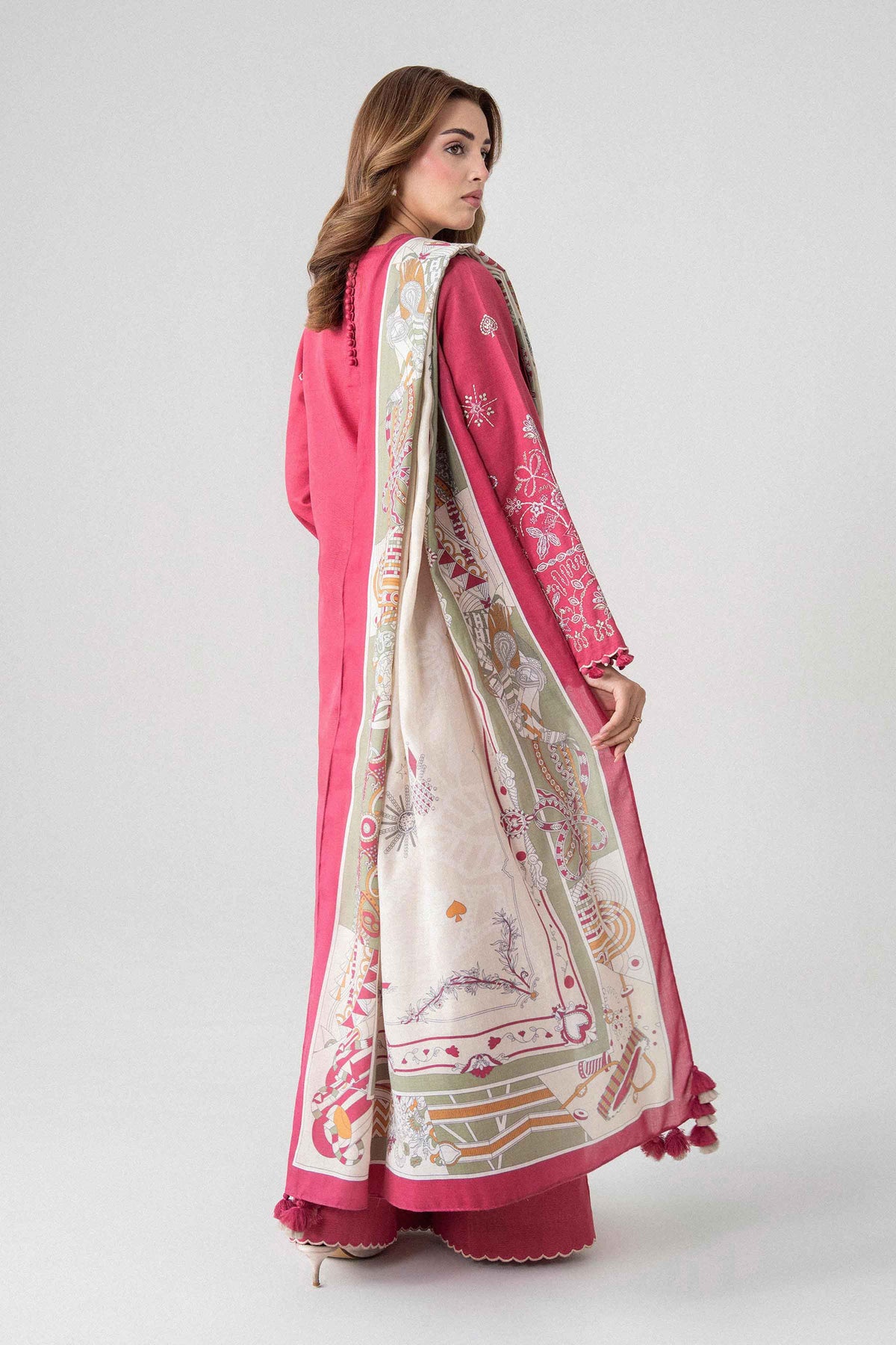 3 Piece - Printed Embroidered Suit - U3PE-NISHA26WV1-216