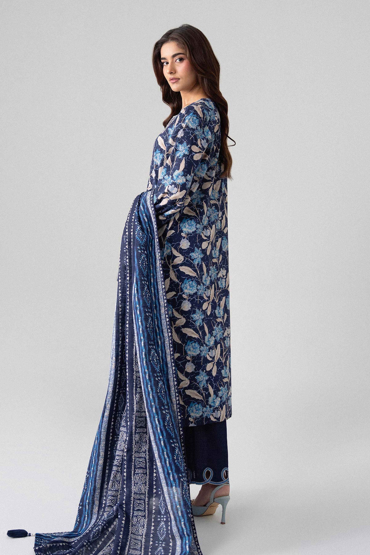 3 Piece - Printed Embroidered Suit - U3PE-NISHA26WV1-22 for Women - Unstitched Collection | Nishat | Shop Online