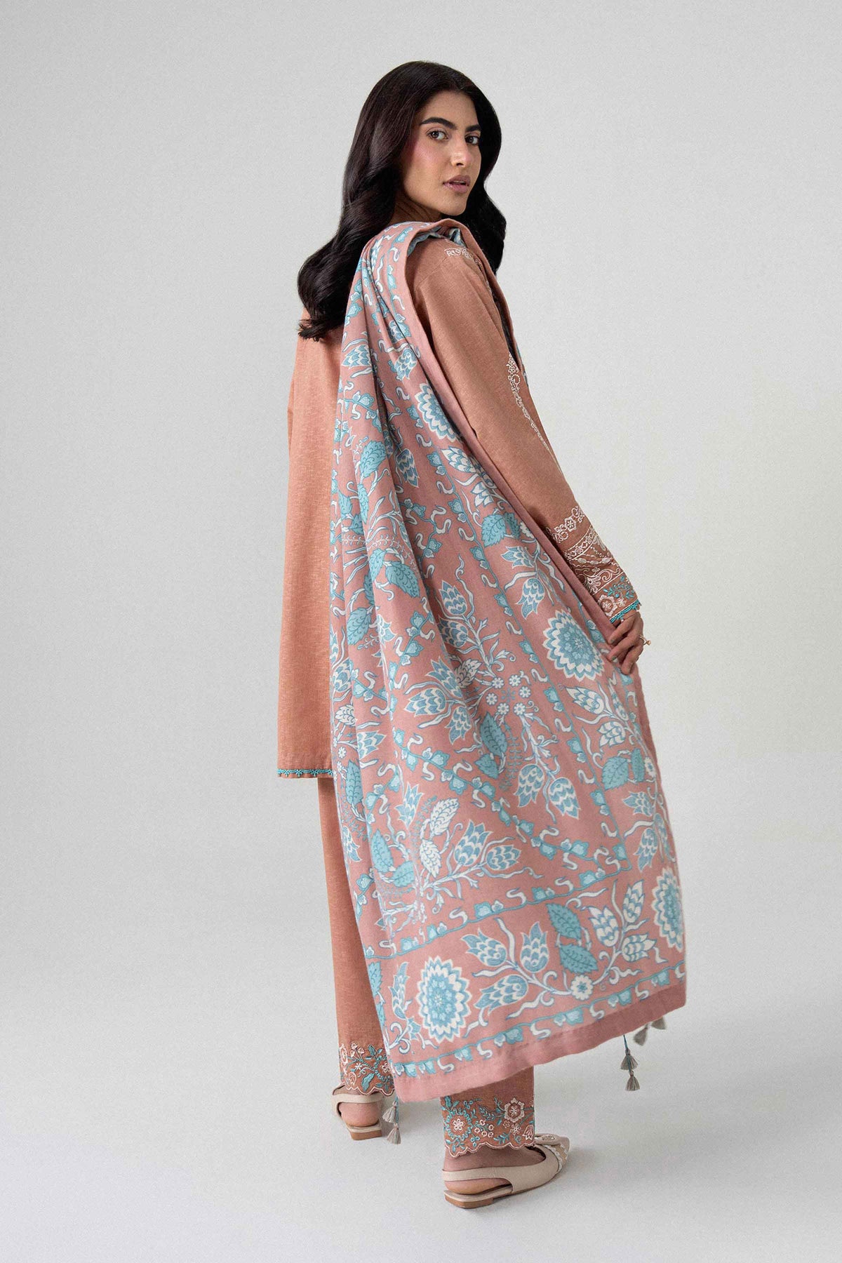 3 Piece - Printed Embroidered Suit - U3PE-NISHA26WV1-220