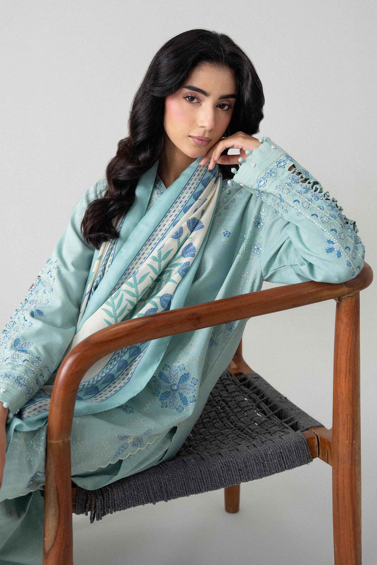 3 Piece - Printed Embroidered Suit - U3PE-NISHA26WV1-226