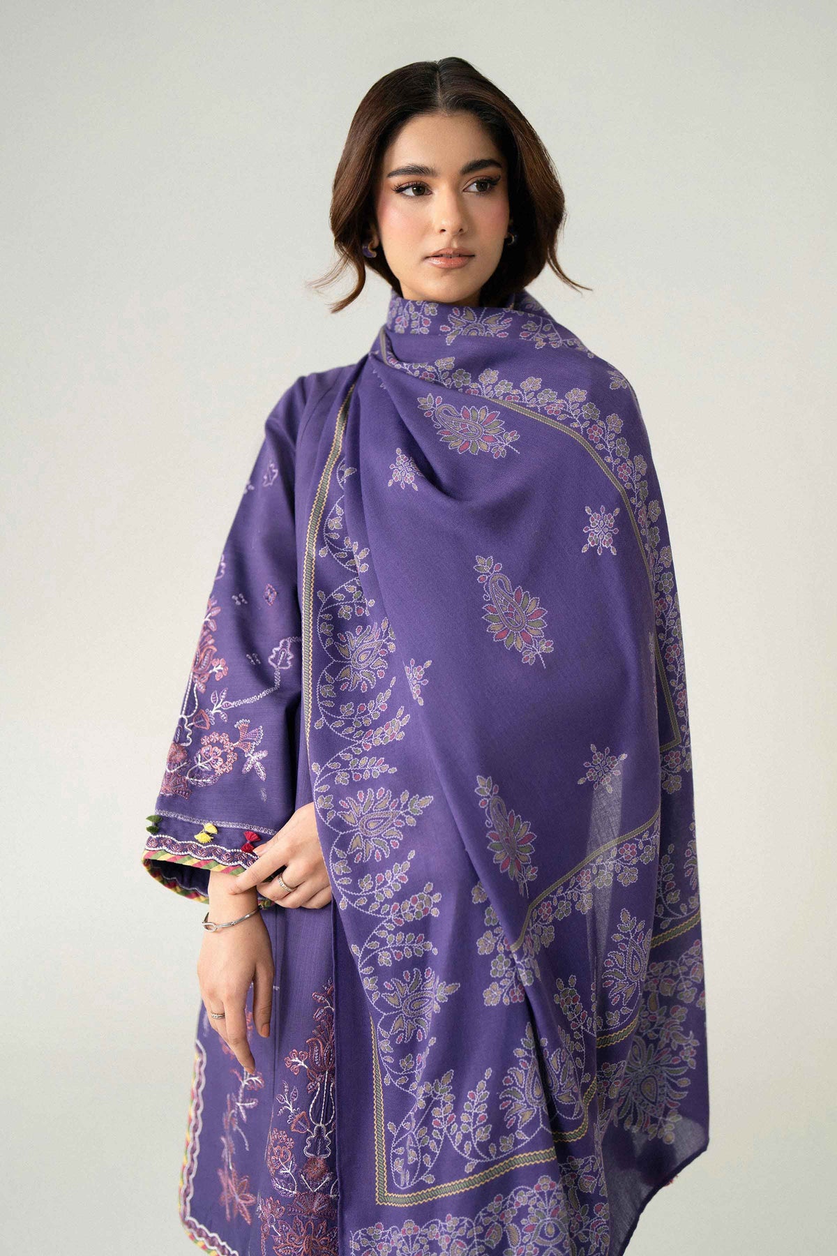 3 Piece - Printed Embroidered Suit - U3PE-NISHA26WV1-230