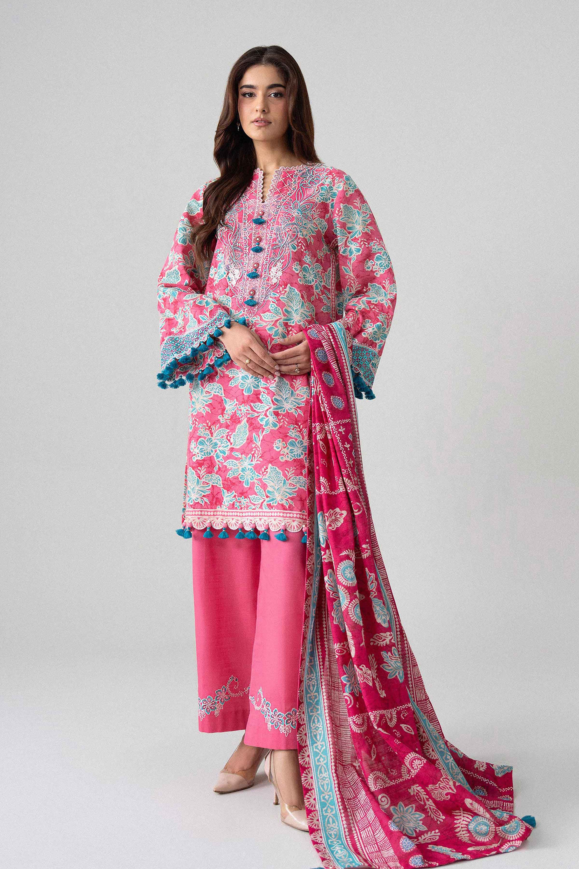 3 Piece - Printed Embroidered Suit - U3PE-NISHA26WV1-24 for Women - Unstitched Collection | Nishat | Shop Online