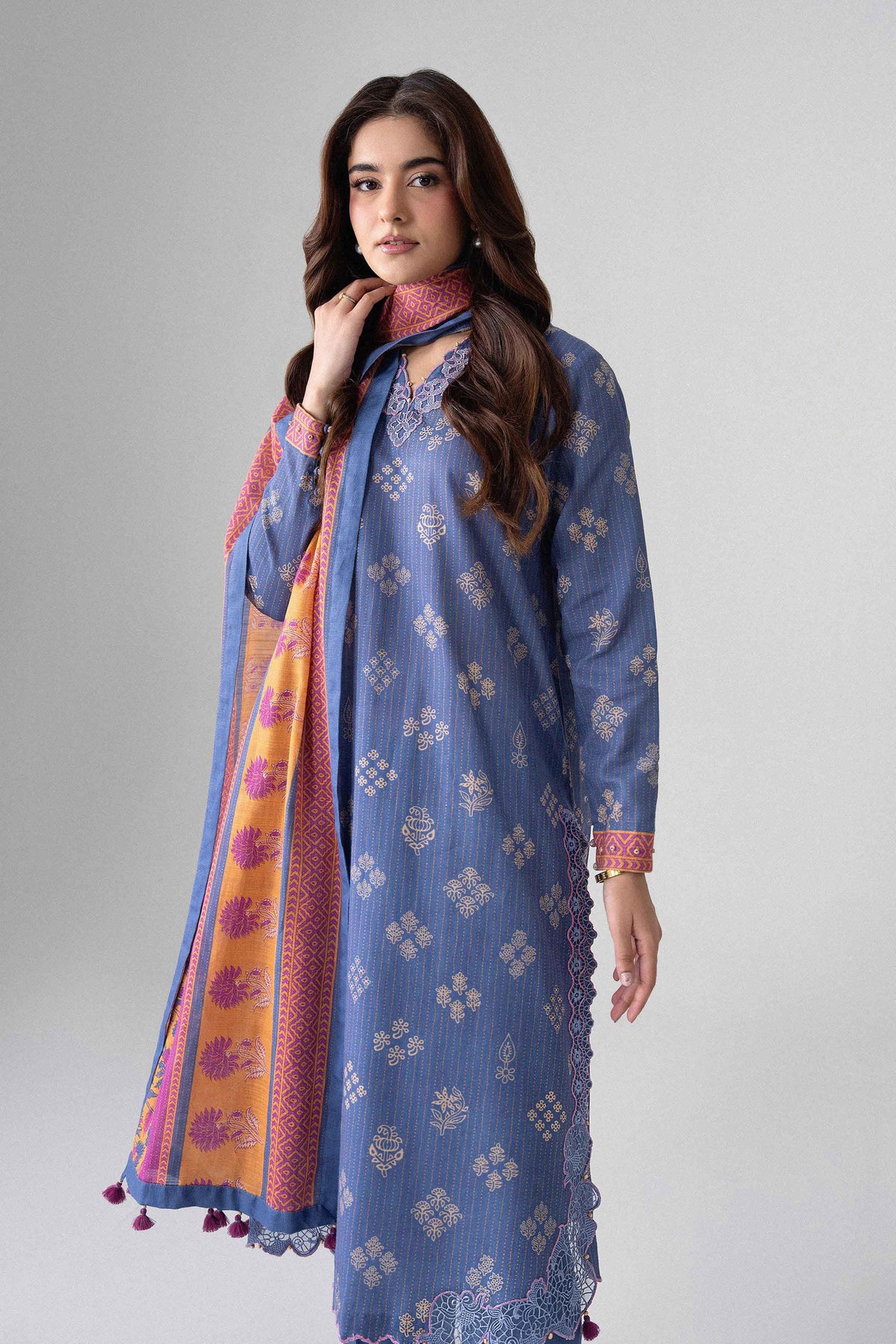 3 Piece - Printed Embroidered Suit - U3PE-NISHA26WV1-27 for Women - Unstitched Collection | Nishat | Shop Online