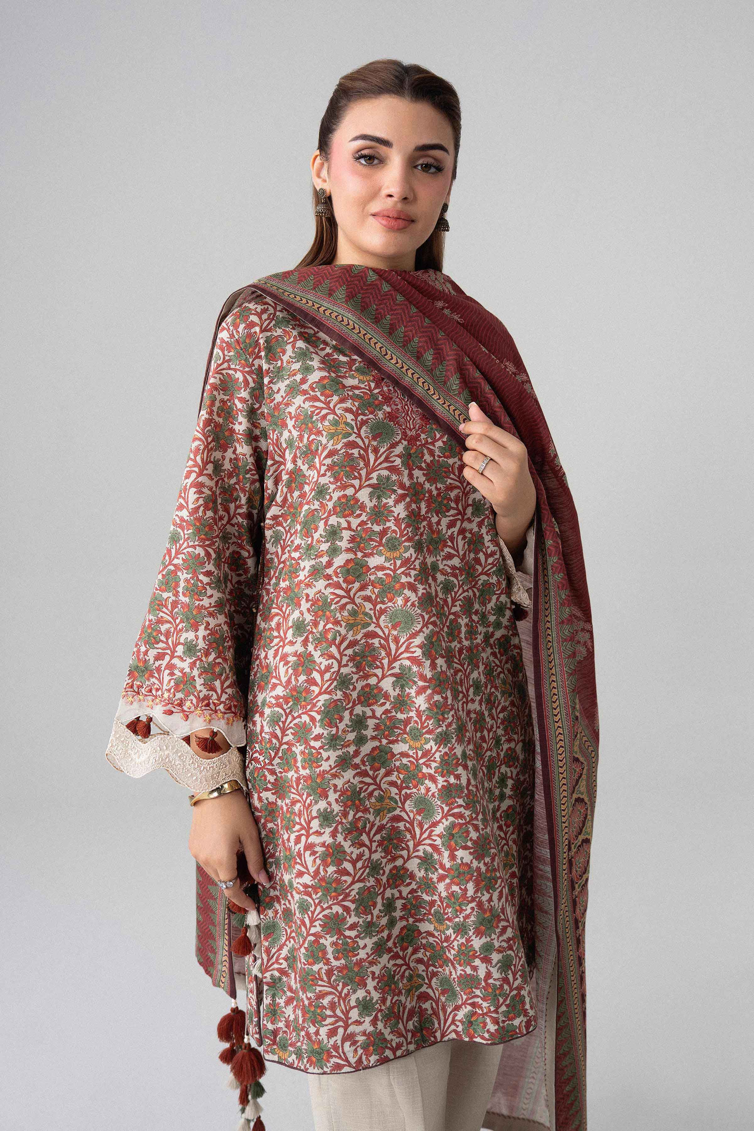 3 Piece - Printed Embroidered Suit - U3PE-NISHA26WV1-29 for Women - Unstitched Collection | Nishat | Shop Online