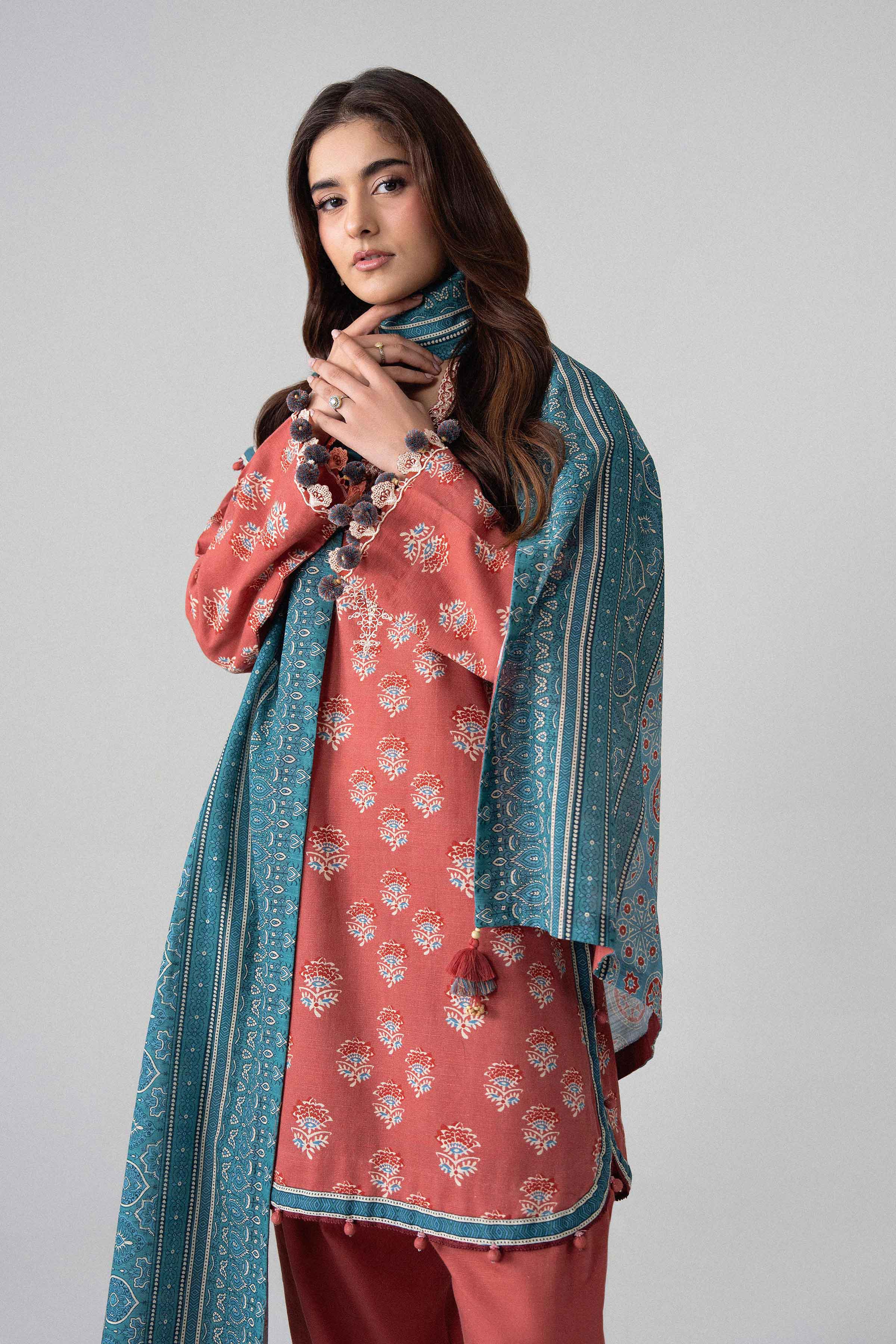 3 Piece - Printed Embroidered Suit - U3PE-NISHA26WV1-30 for Women - Unstitched Collection | Nishat | Shop Online