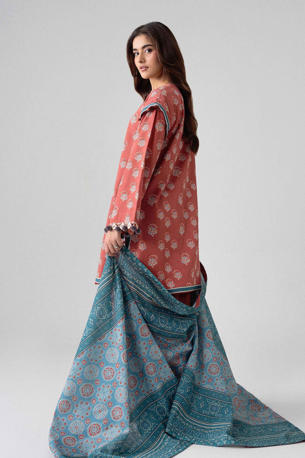 3 Piece - Printed Embroidered Suit - U3PE-NISHA26WV1-30 for Women - Unstitched Collection | Nishat | Shop Online