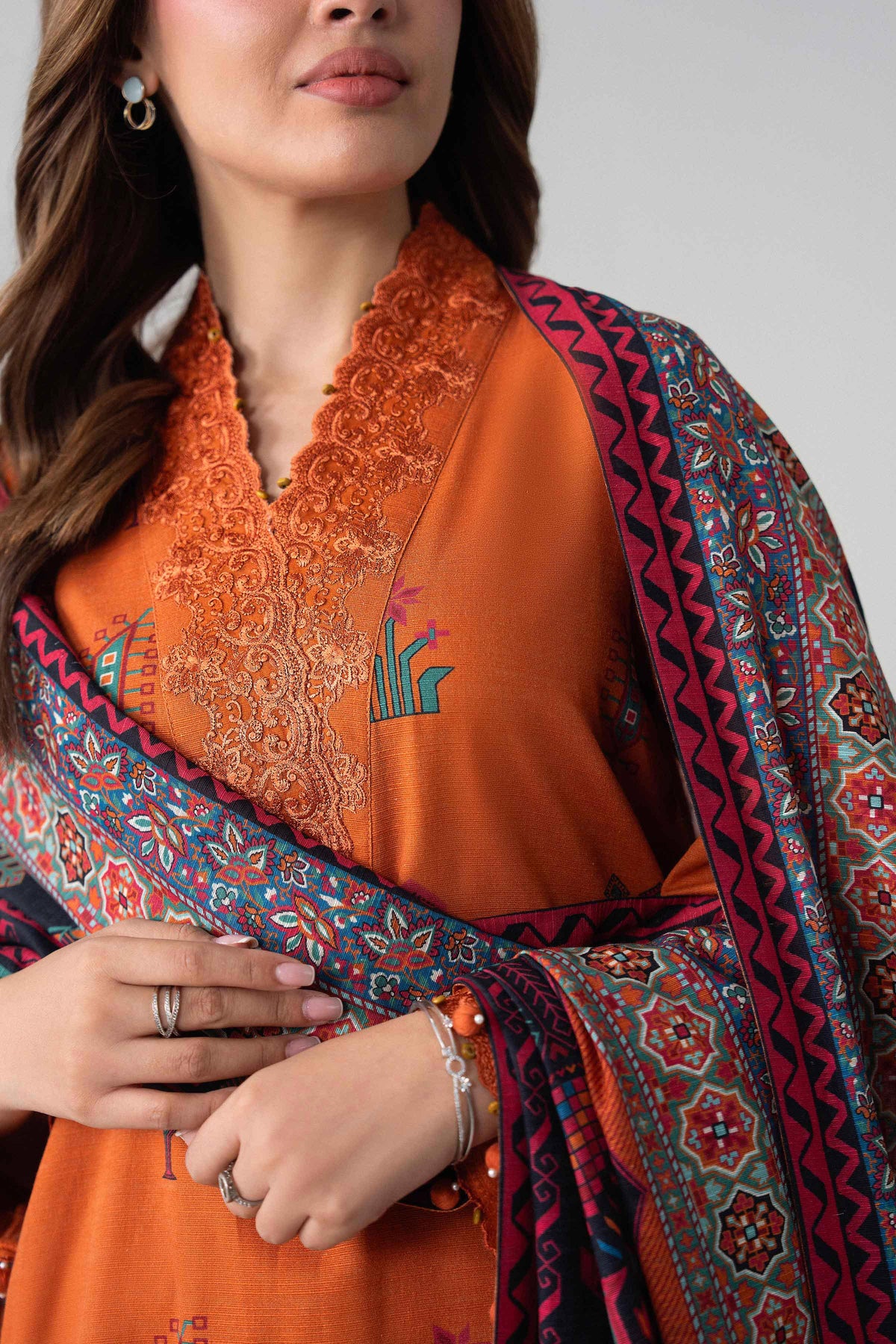 3 Piece - Printed Embroidered Suit - U3PE-NISHA26WV1-32 for Women - Unstitched Collection | Nishat | Shop Online