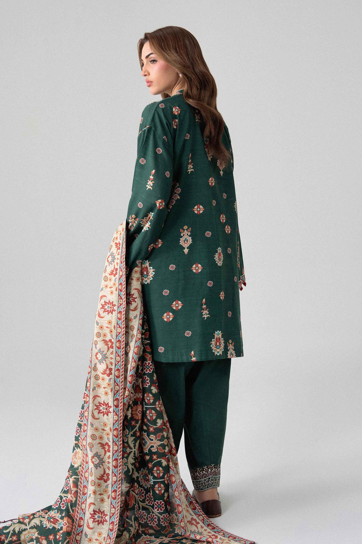 3 Piece - Printed Embroidered Suit - U3PE-NISHA26WV1-34 for Women - Unstitched Collection | Nishat | Shop Online