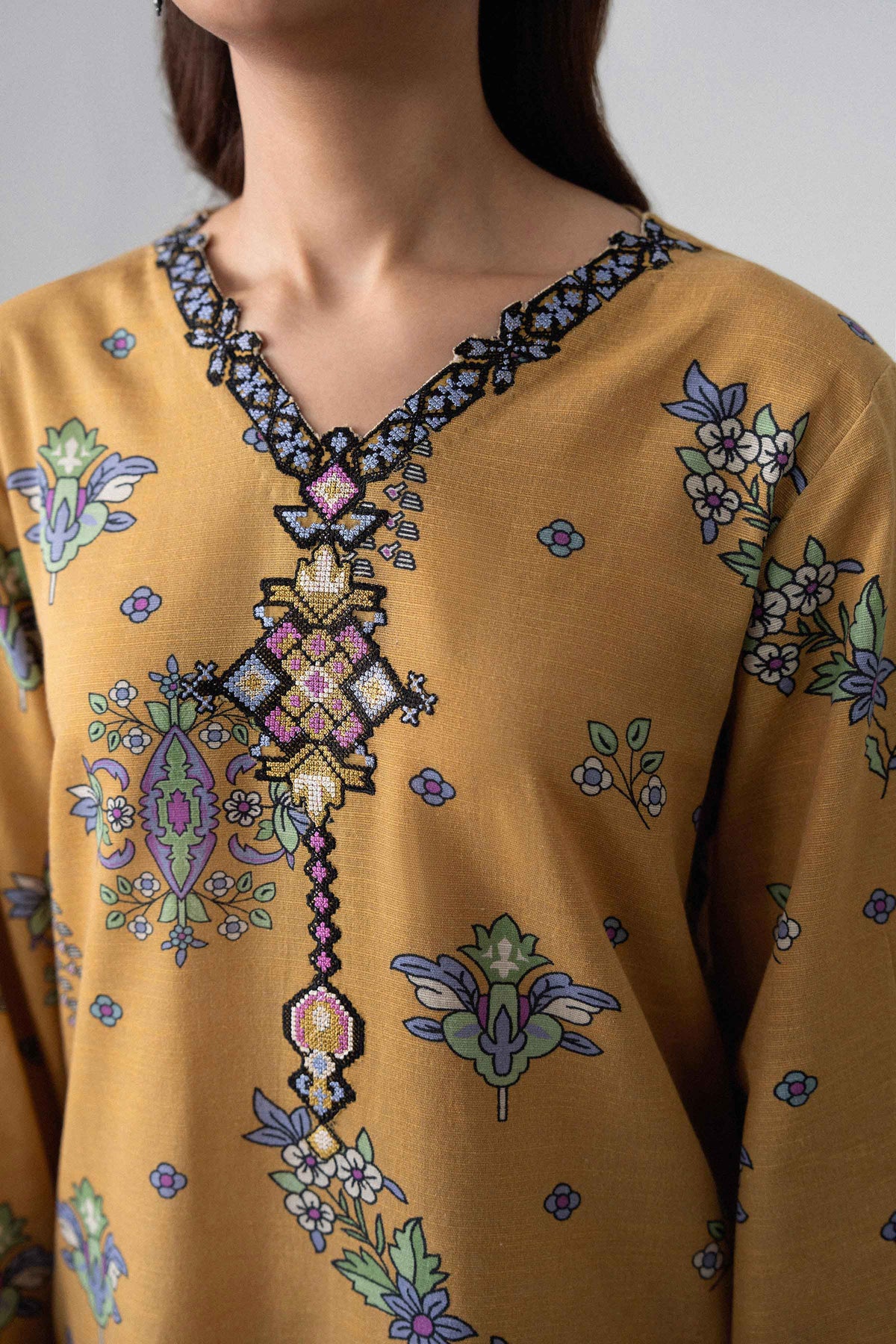 3 Piece - Printed Embroidered Suit - U3PE-NISHA26WV1-35 for Women - Unstitched Collection | Nishat | Shop Online
