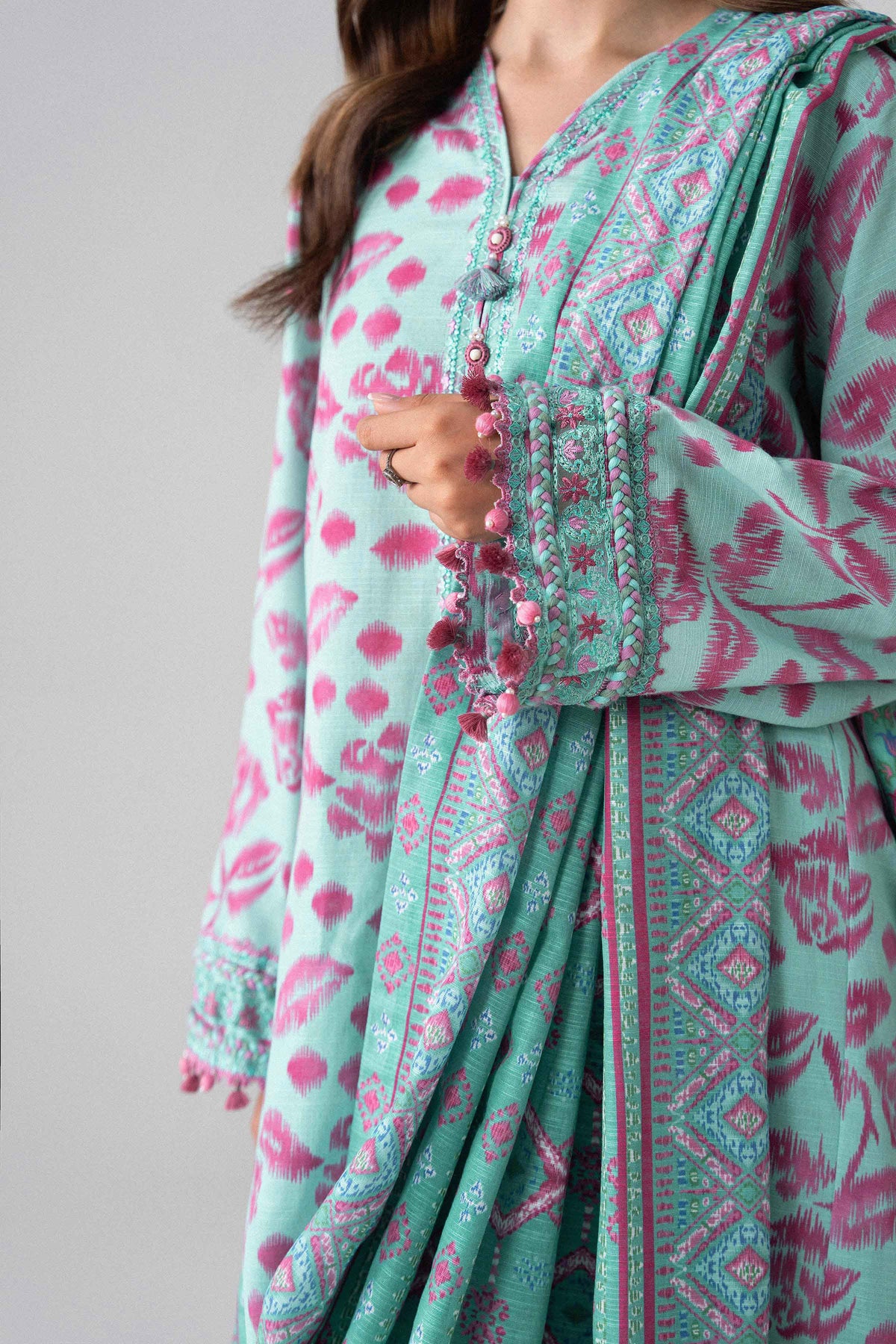 3 Piece - Printed Embroidered Suit - U3PE-NISHA26WV1-36 for Women - Unstitched Collection | Nishat | Shop Online