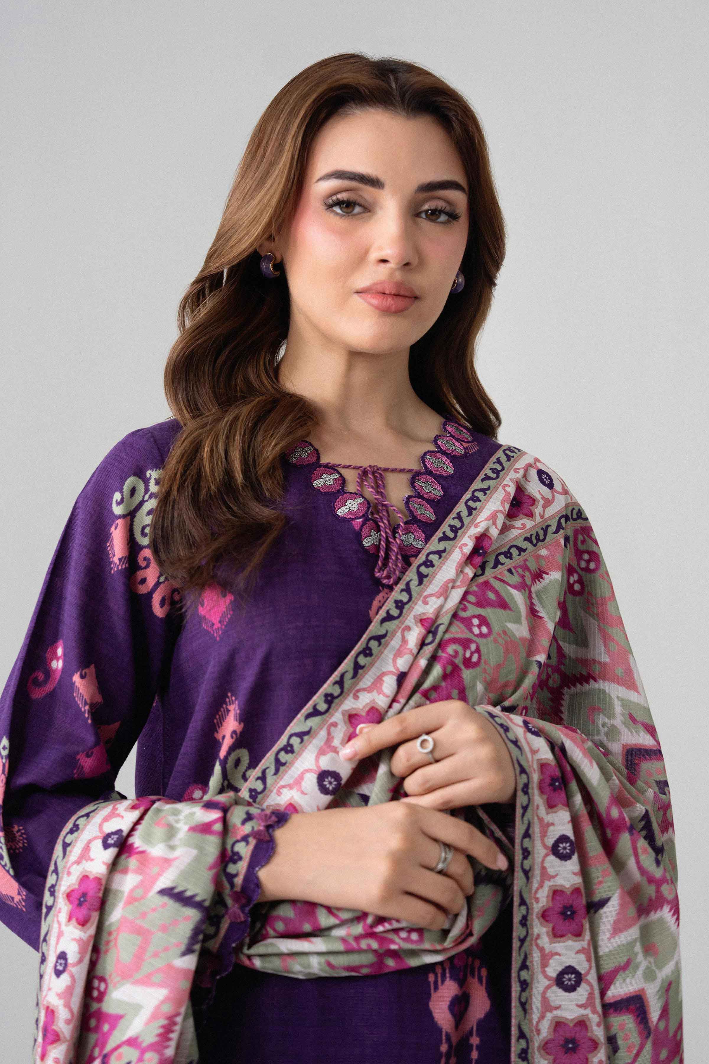 3 Piece - Printed Embroidered Suit - U3PE-NISHA26WV1-37 for Women - Unstitched Collection | Nishat | Shop Online