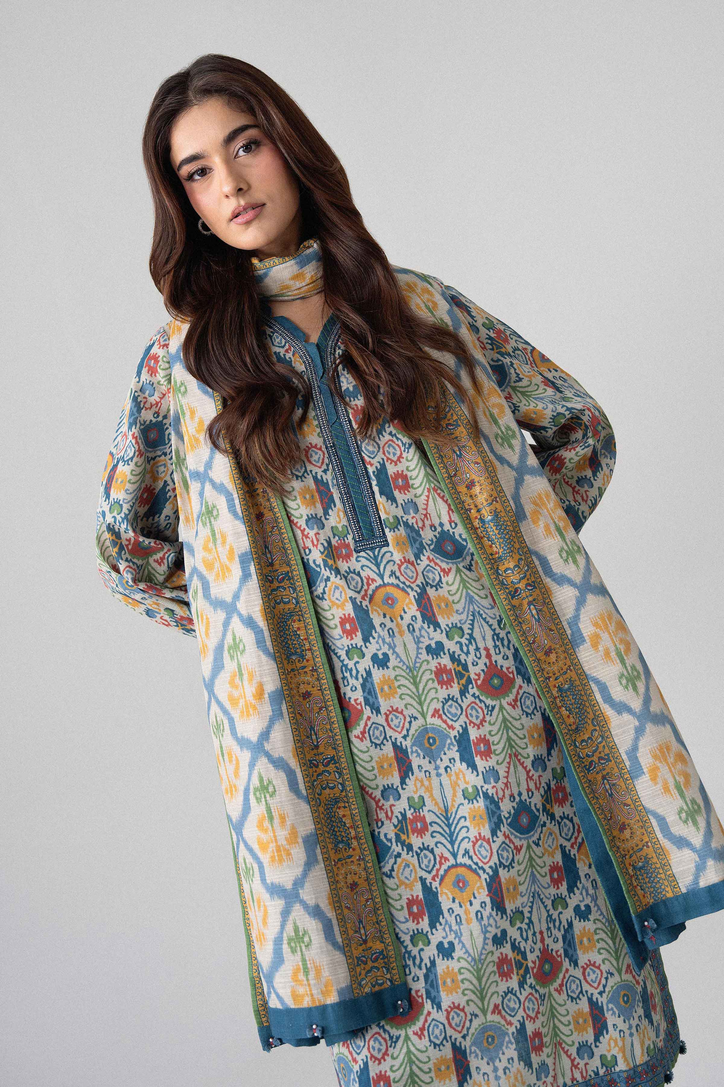 3 Piece - Printed Embroidered Suit - U3PE-NISHA26WV1-39 for Women - Unstitched Collection | Nishat | Shop Online