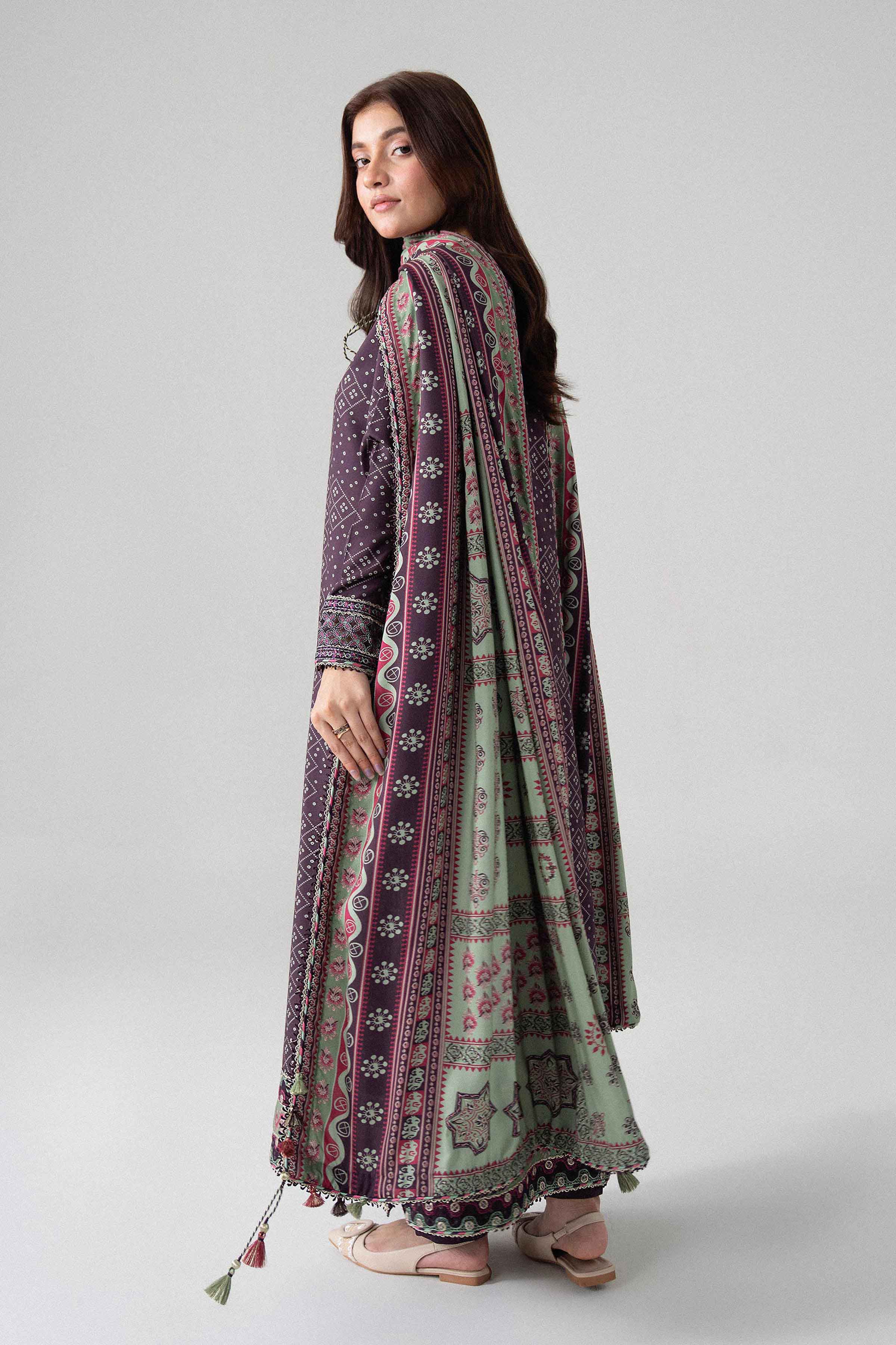 3 Piece - Printed Embroidered Suit - U3PE-NISHA26WV1-4 for Women - Unstitched Collection | Nishat | Shop Online