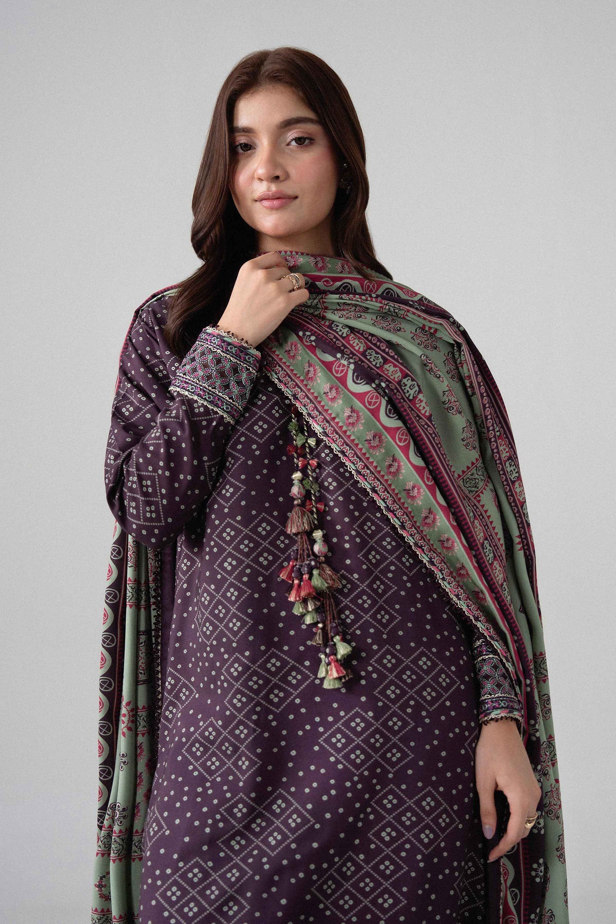 3 Piece - Printed Embroidered Suit - U3PE-NISHA26WV1-4 for Women - Unstitched Collection | Nishat | Shop Online