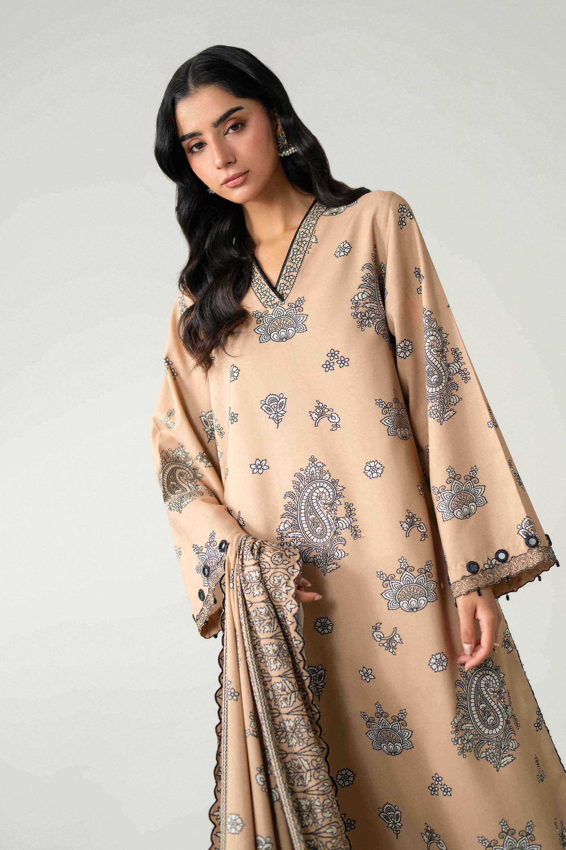3 Piece - Printed Embroidered Suit - U3PE-NISHA26WV1-46 for Women - Unstitched Collection | Nishat | Shop Online
