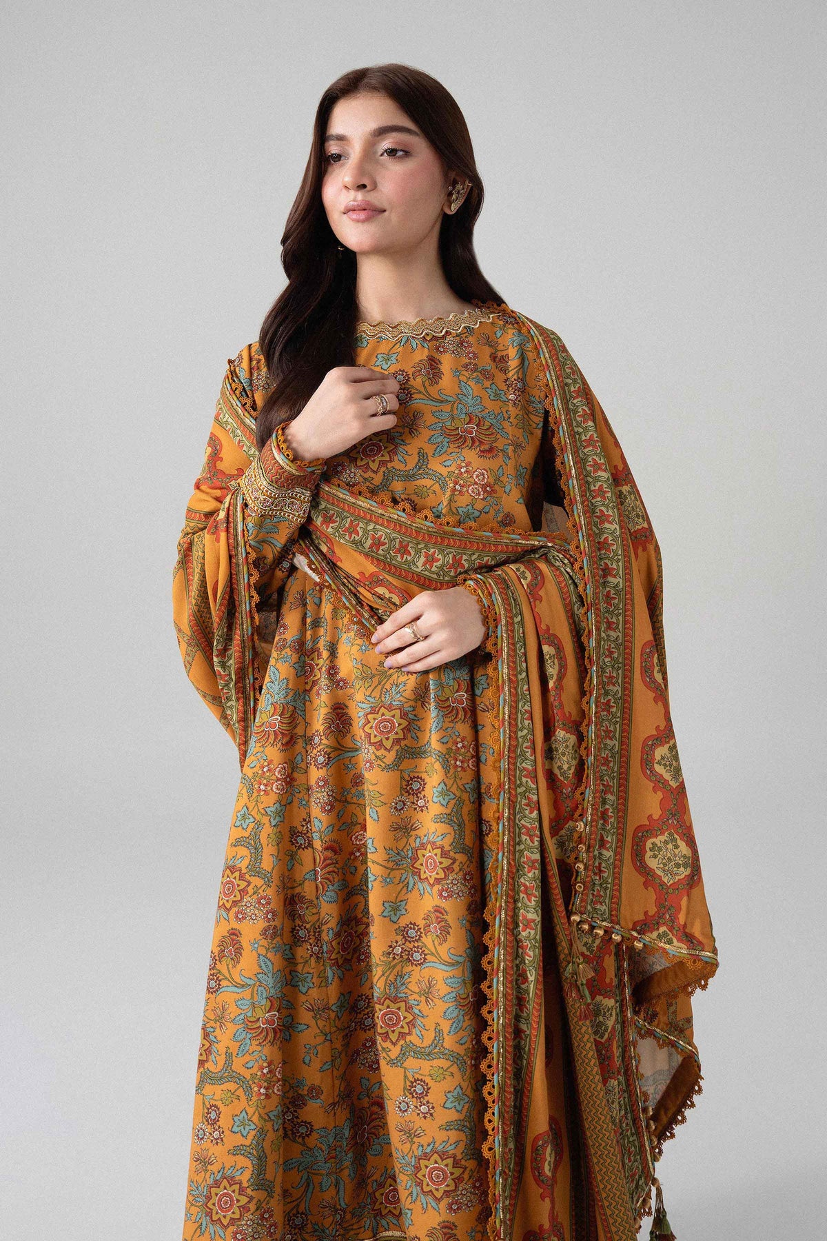 3 Piece - Printed Embroidered Suit - U3PE-NISHA26WV1-5 for Women - Unstitched Collection | Nishat | Shop Online