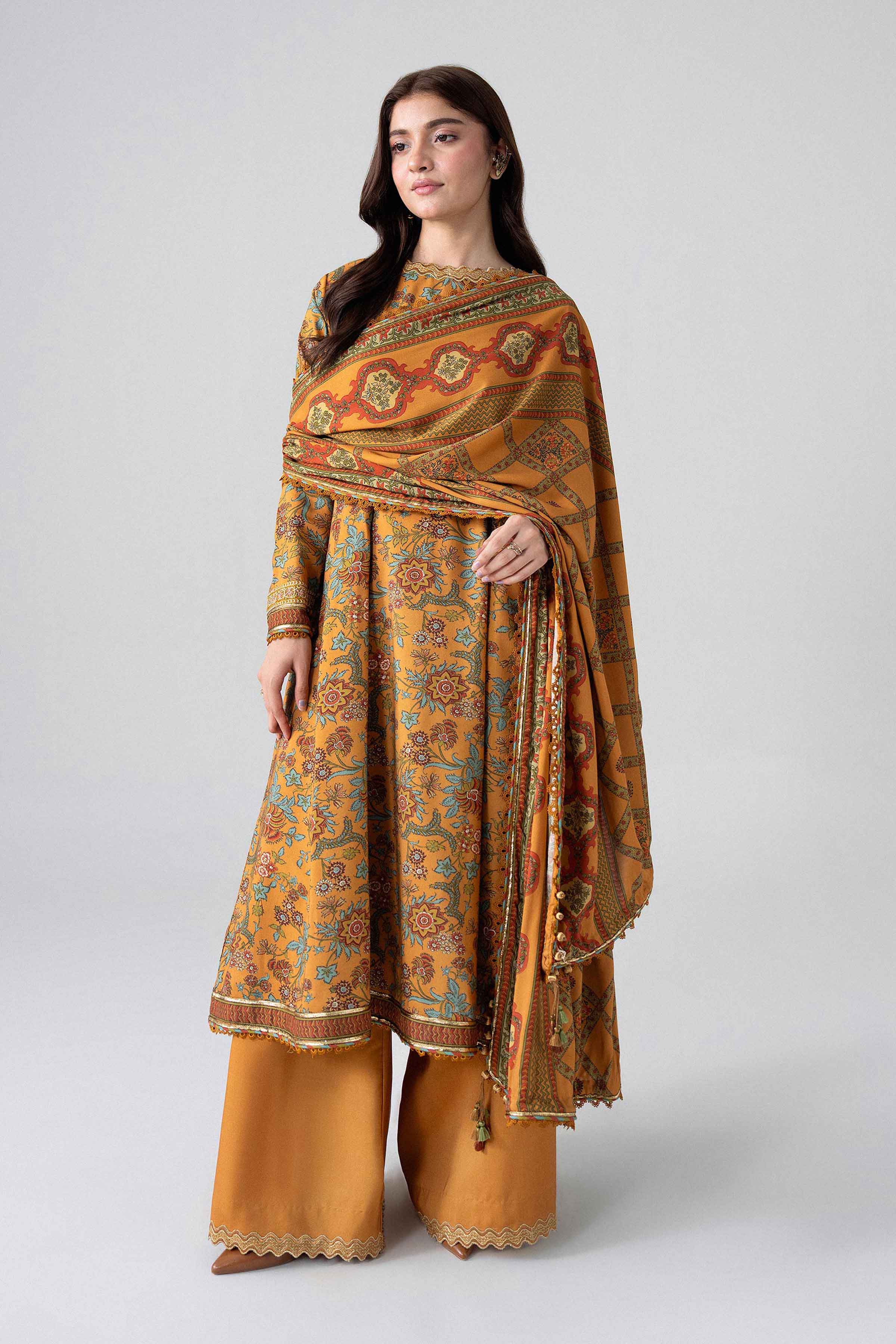 3 Piece - Printed Embroidered Suit - U3PE-NISHA26WV1-5 for Women - Unstitched Collection | Nishat | Shop Online