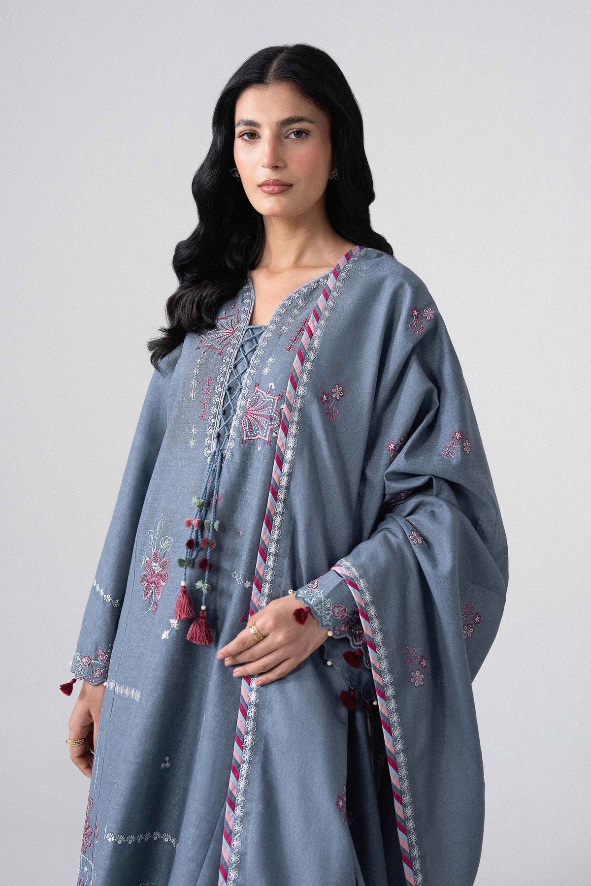 3 Piece - Embroidered Suit - U3PE-NISHA26WV1-51 for Women - Unstitched Collection | Nishat | Shop Online