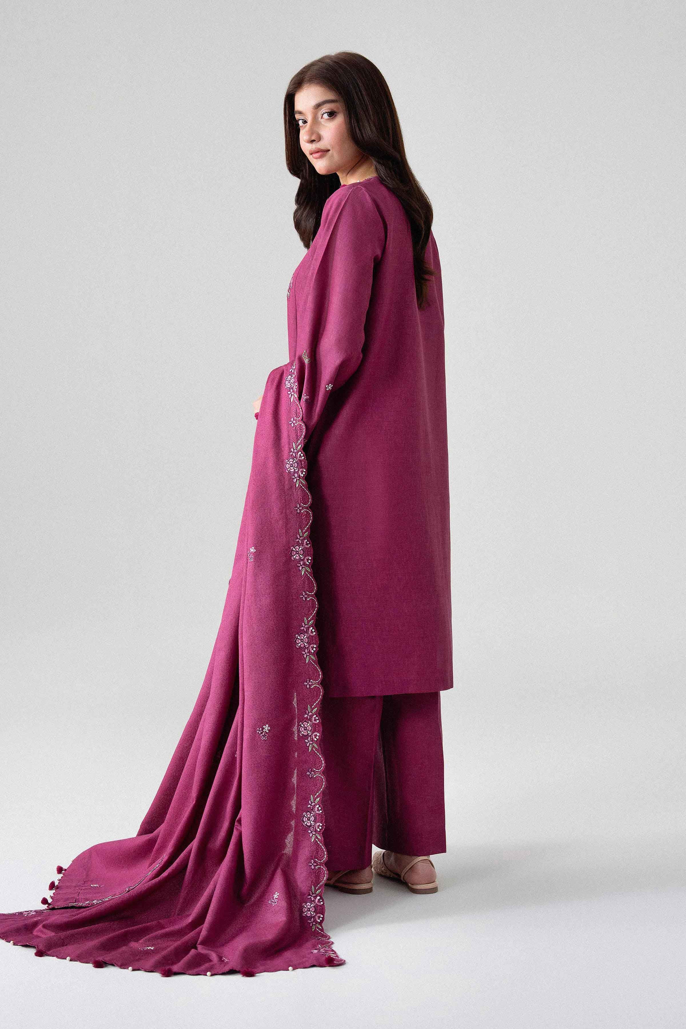 3 Piece - Embroidered Suit - U3PE-NISHA26WV1-52 for Women - Unstitched Collection | Nishat | Shop Online