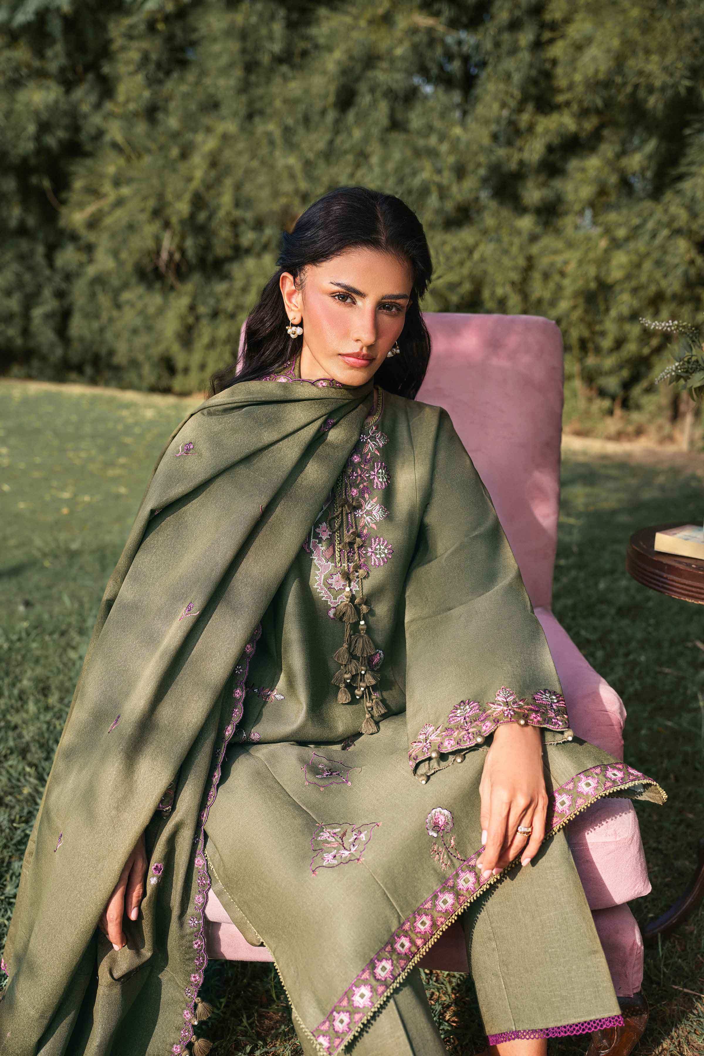 3 Piece - Embroidered Suit - U3PE-NISHA26WV1-53 for Women - Unstitched Collection | Nishat | Shop Online