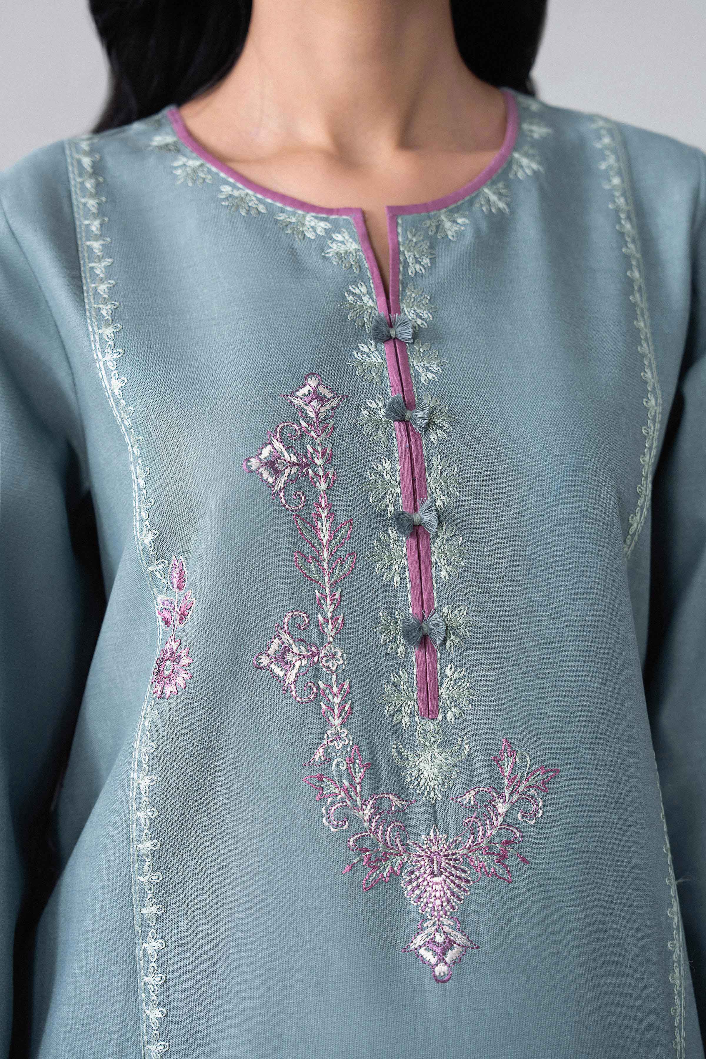 3 Piece - Embroidered Suit - U3PE-NISHA26WV1-57 for Women - Unstitched Collection | Nishat | Shop Online