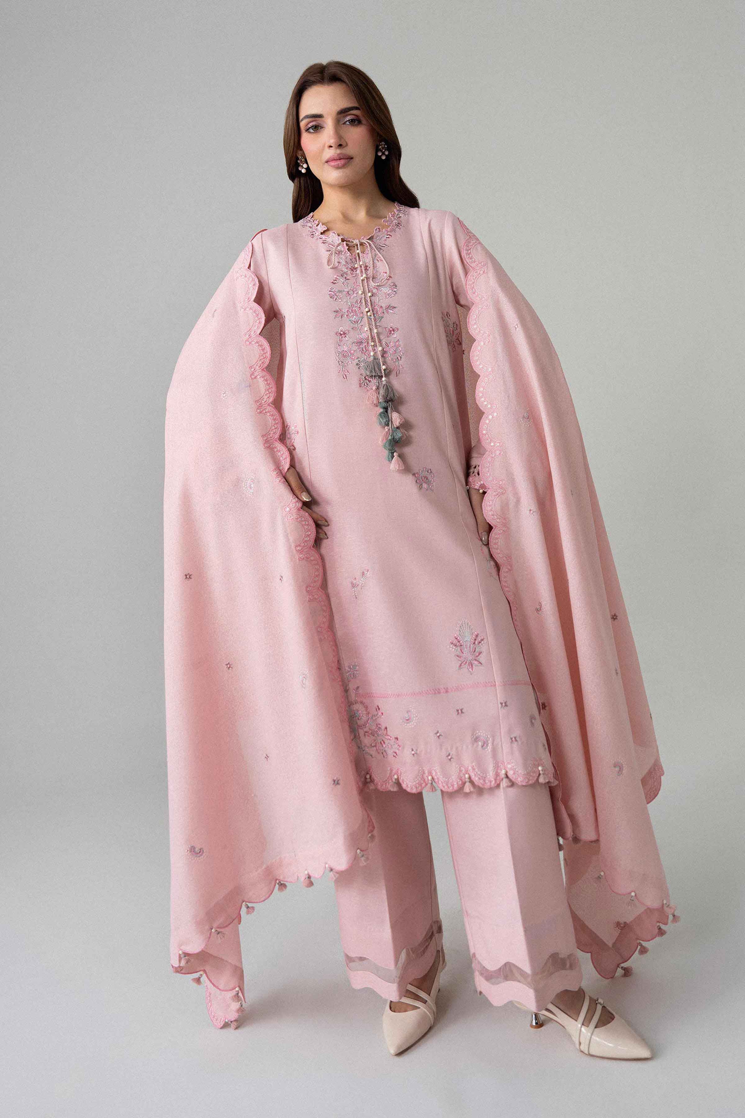 3 Piece - Embroidered Suit - U3PE-NISHA26WV1-58 for Women - Unstitched Collection | Nishat | Shop Online