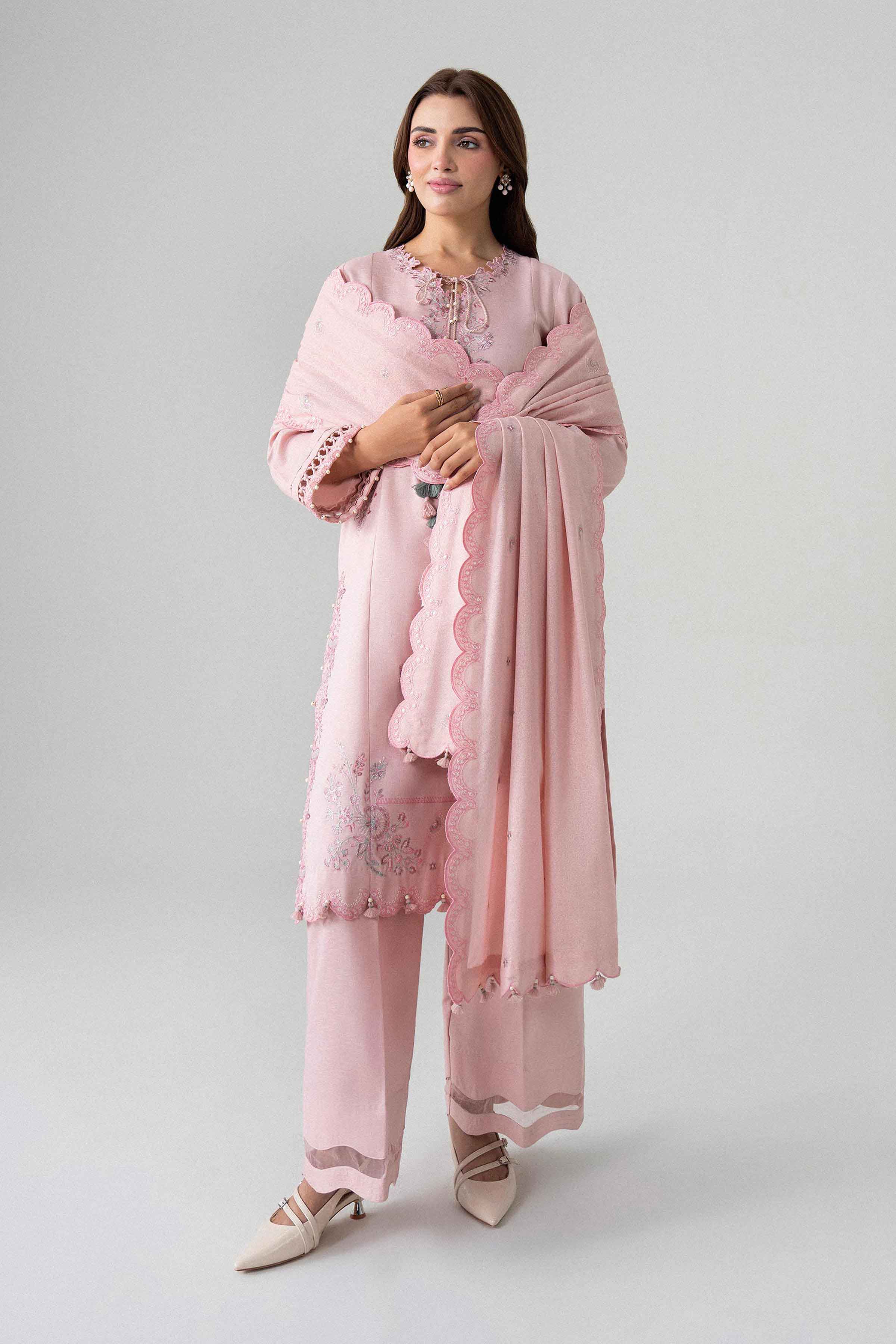 3 Piece - Embroidered Suit - U3PE-NISHA26WV1-58 for Women - Unstitched Collection | Nishat | Shop Online