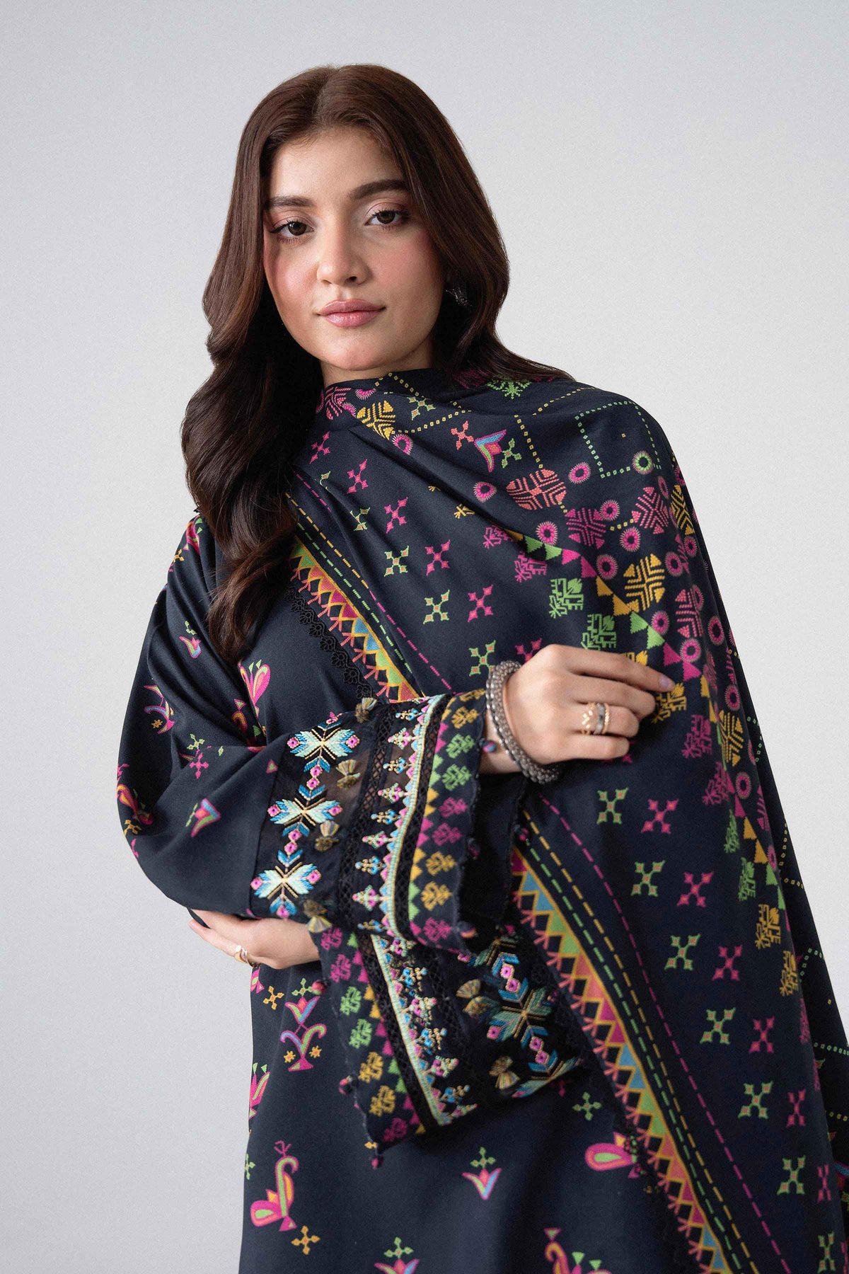 3 Piece - Printed Embroidered Suit - U3PE-NISHA26WV1-6 for Women - Unstitched Collection | Nishat | Shop Online