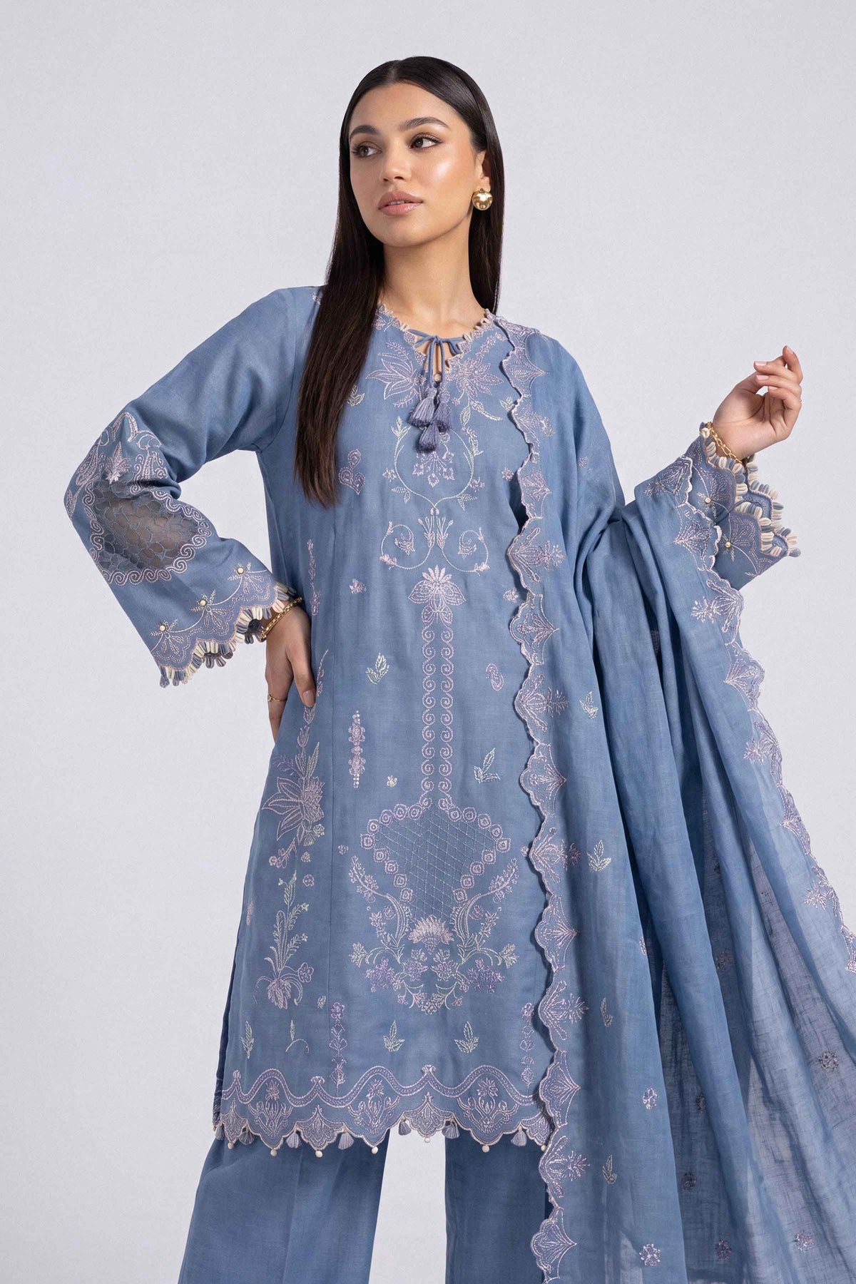 3 Piece - Embroidered Suit - U3PE-NISHA26WV1-62 for Women - Unstitched Collection | Nishat | Shop Online