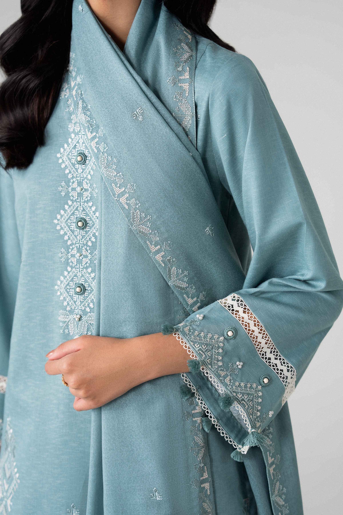 3 Piece - Embroidered Suit - U3PE-NISHA26WV1-65 for Women - Unstitched Collection | Nishat | Shop Online
