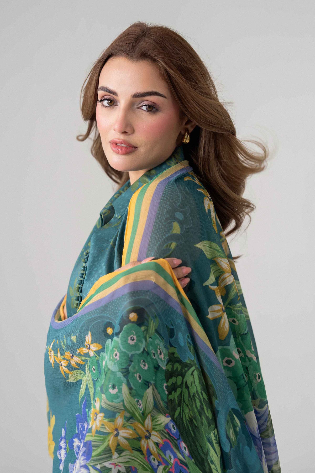 3 Piece - Digital Printed Embroidered Suit - U3PE-NISHA26WV1-67 for Women - Unstitched Collection | Nishat | Shop Online