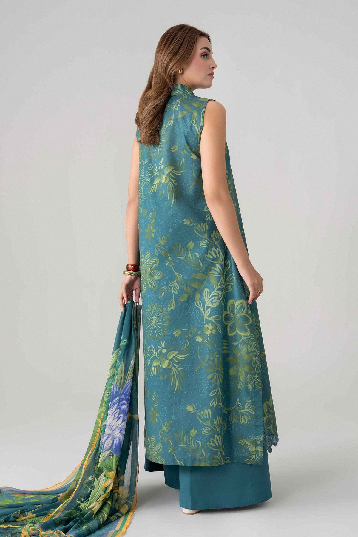 3 Piece - Digital Printed Embroidered Suit - U3PE-NISHA26WV1-67 for Women - Unstitched Collection | Nishat | Shop Online