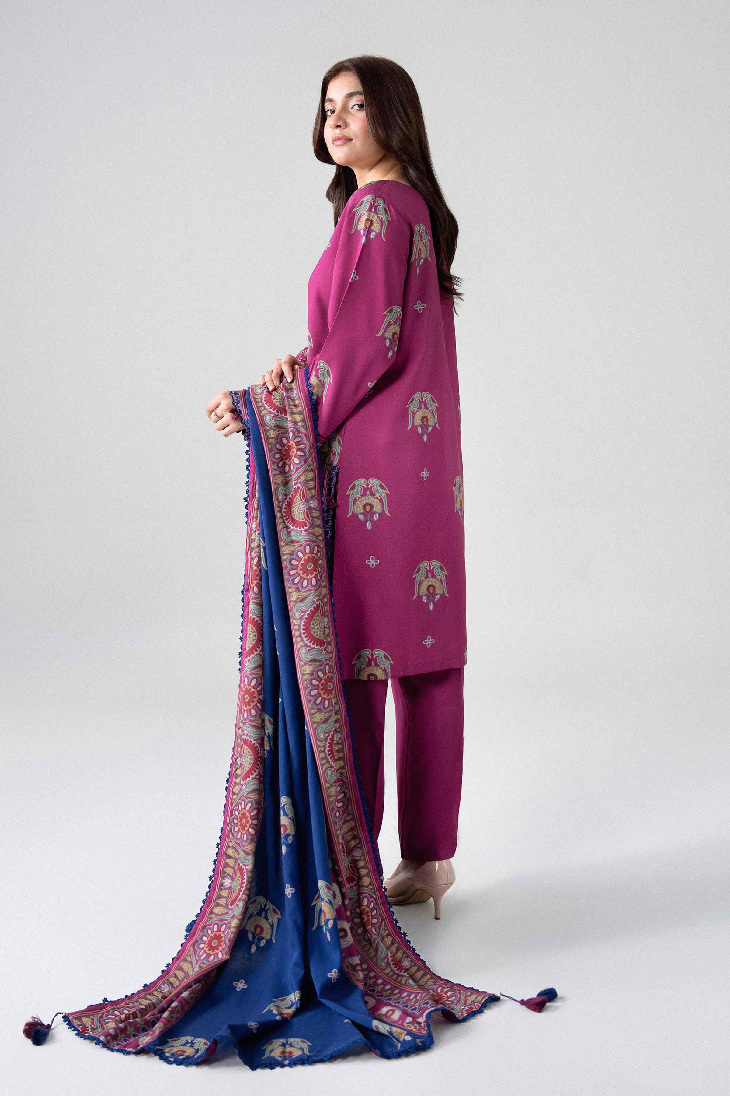 3 Piece - Printed Embroidered Suit - U3PE-NISHA26WV1-7 for Women - Unstitched Collection | Nishat | Shop Online