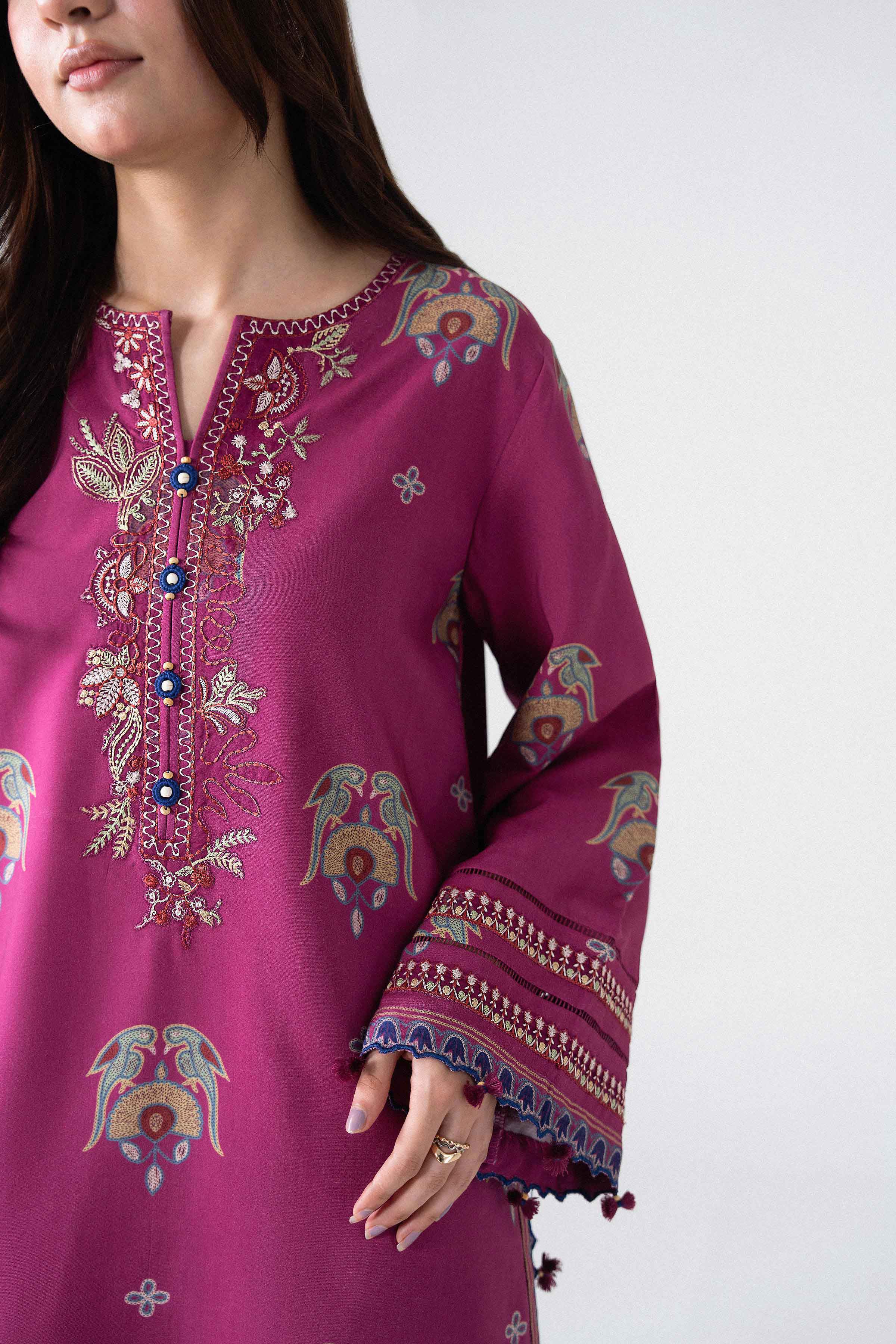 3 Piece - Printed Embroidered Suit - U3PE-NISHA26WV1-7 for Women - Unstitched Collection | Nishat | Shop Online