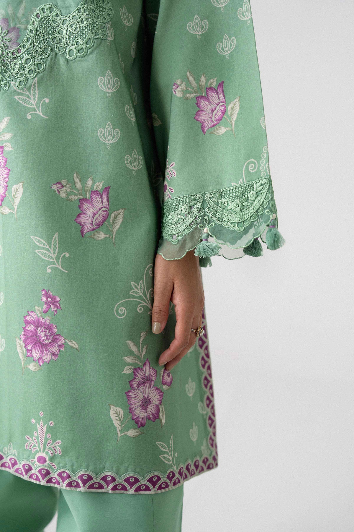 3 Piece - Digital Printed Embroidered Suit - U3PE-NISHA26WV1-71 for Women - Unstitched Collection | Nishat | Shop Online