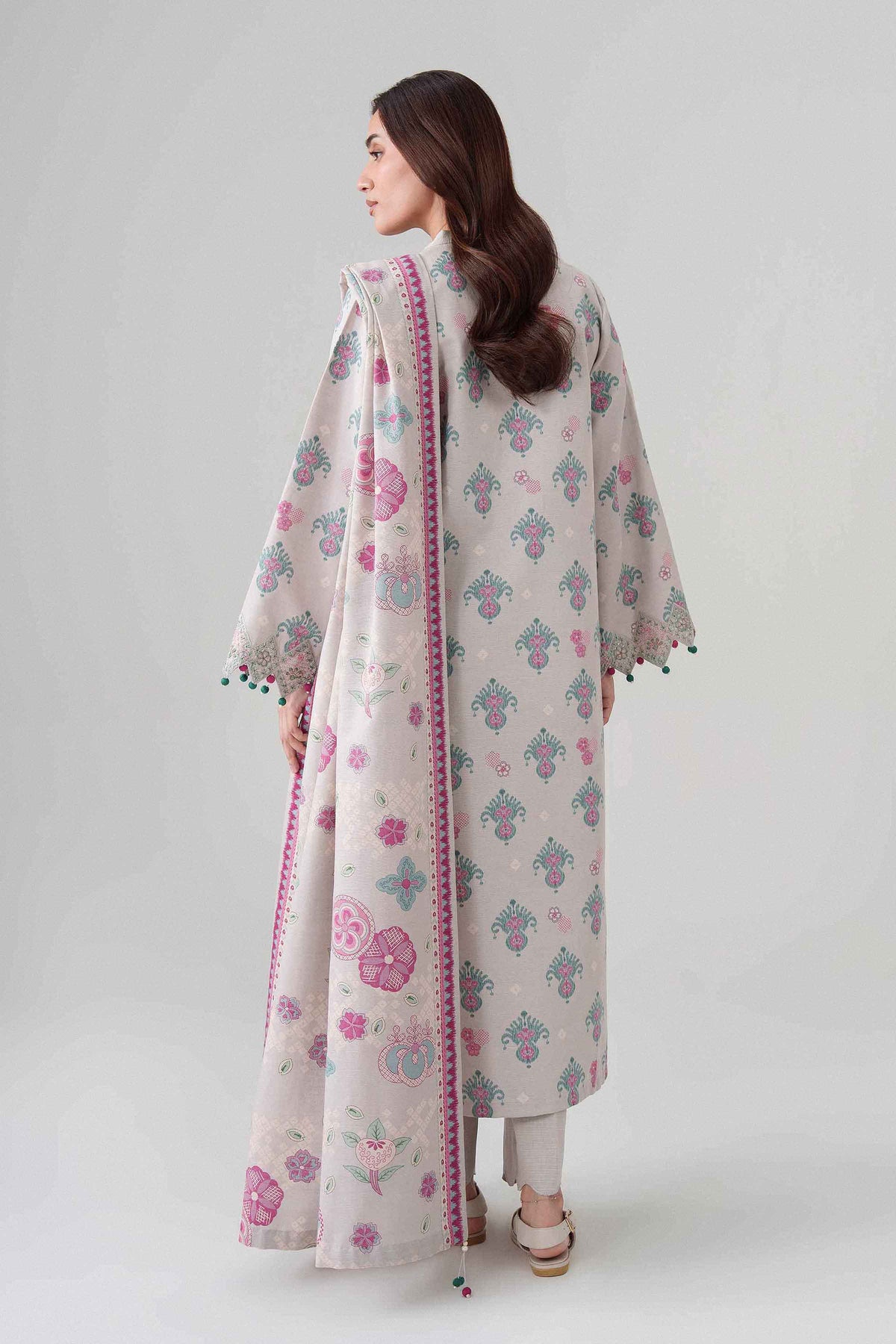 3 Piece - Printed Embroidered Suit - U3PE-NISHA26WV1-86