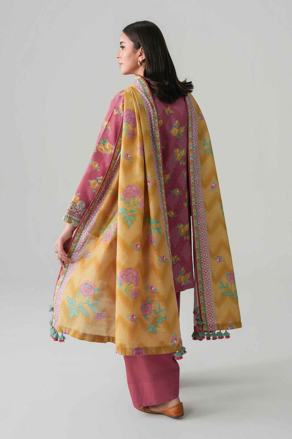 3 Piece - Printed Embroidered Suit - U3PE-NISHA26WV1-87