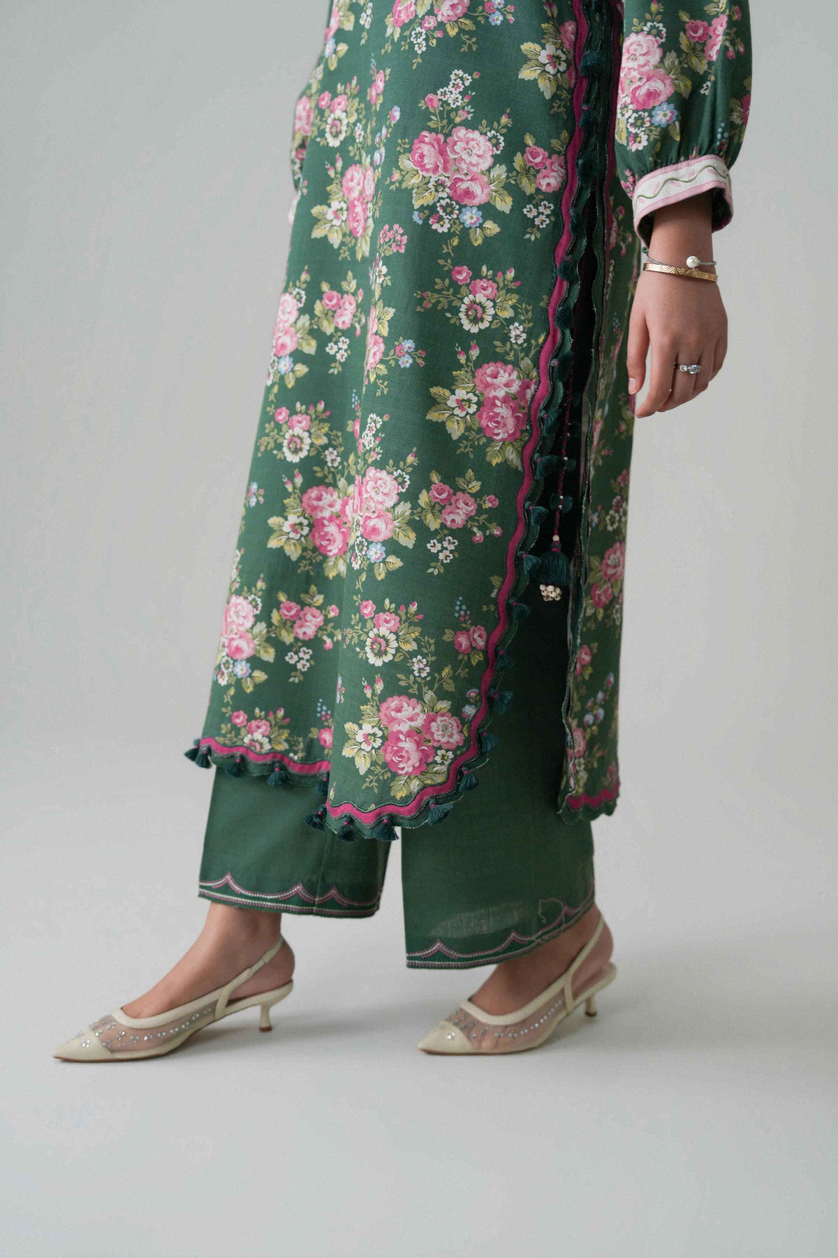 3 Piece - Printed Embroidered Suit - U3PE-NISHA26WV1-98
