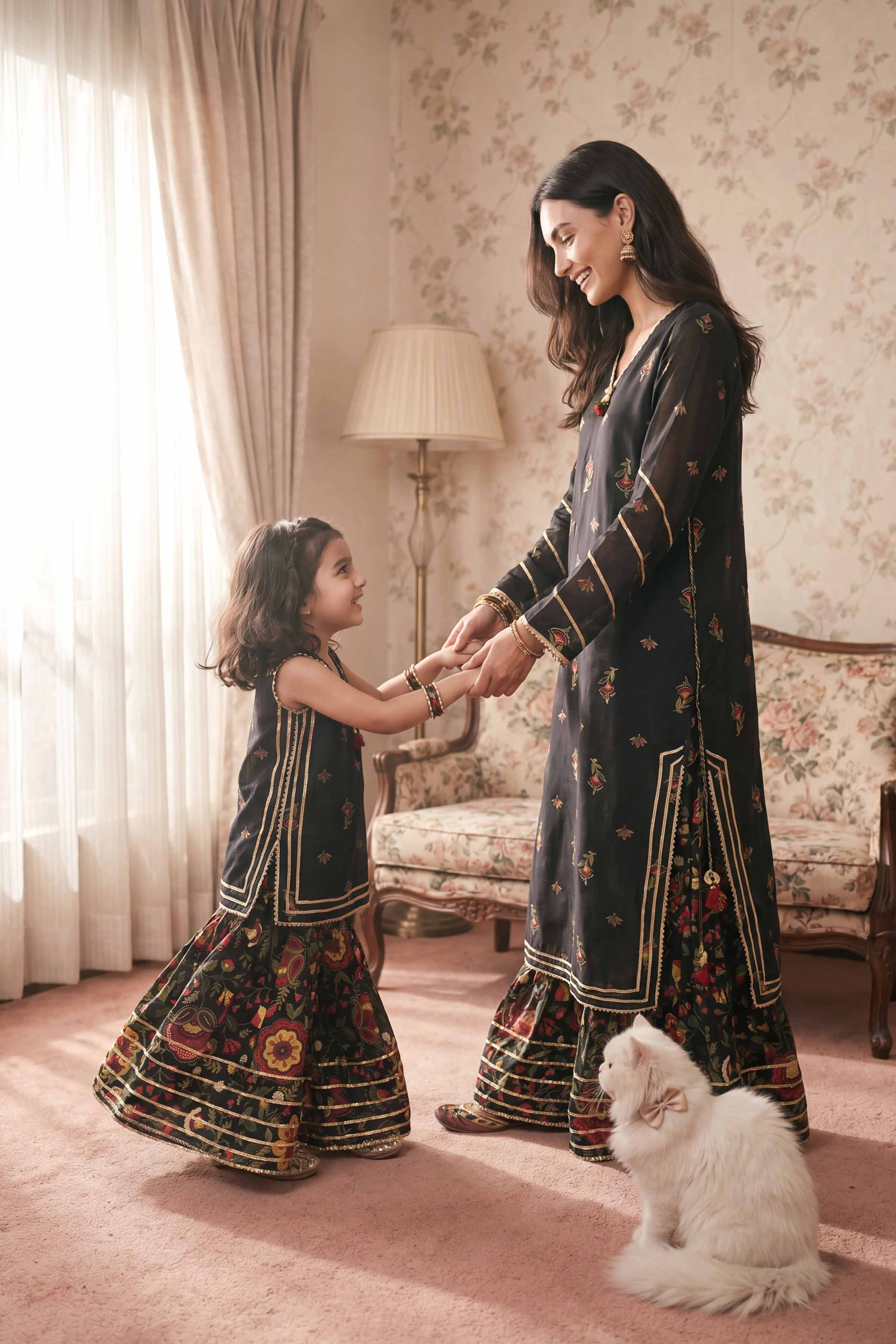 2 Piece - Printed Suit - PMD26-07 D