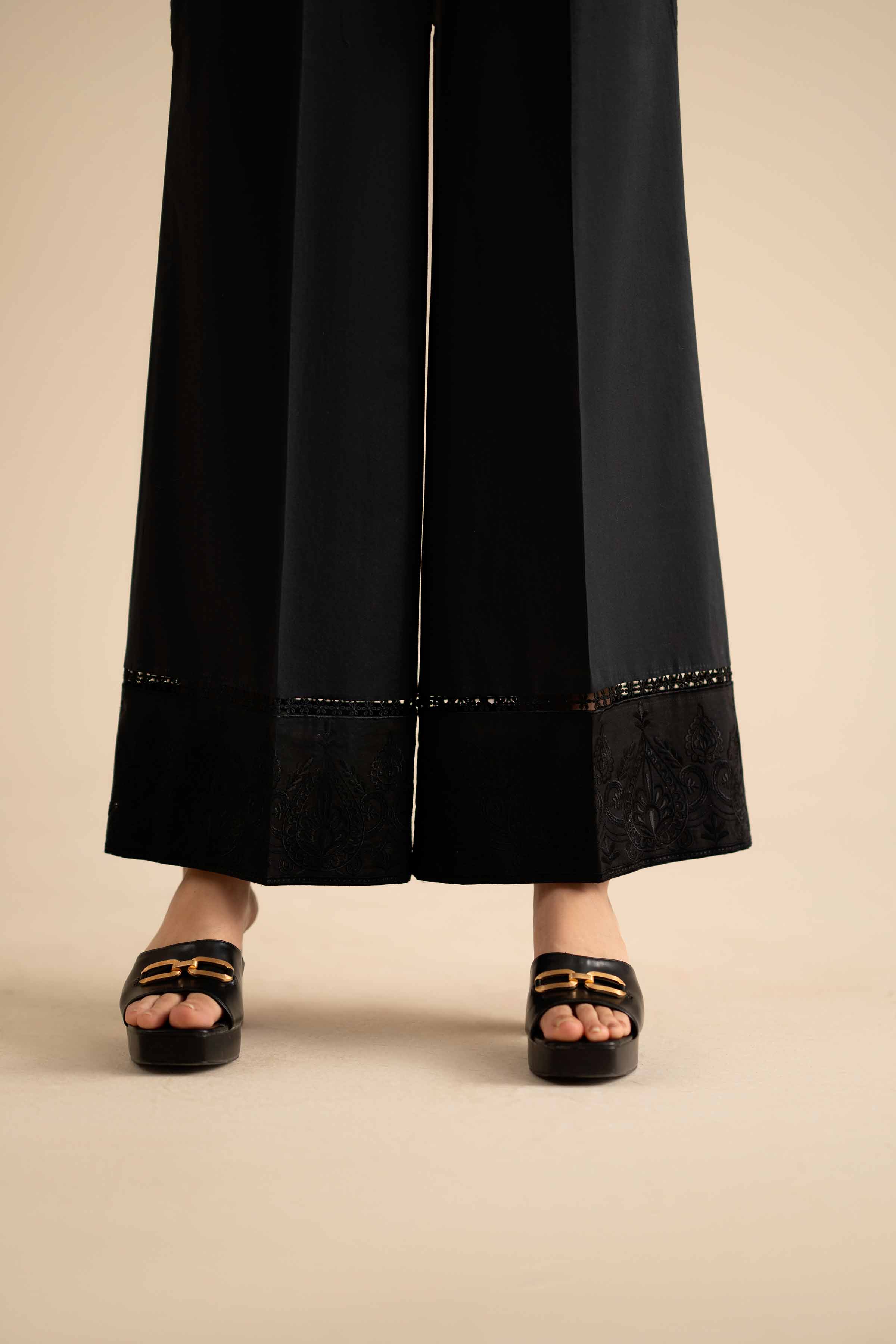 Embroidered Trousers - PW25-166 for Women - Pret Collection | Nishat | Shop Online