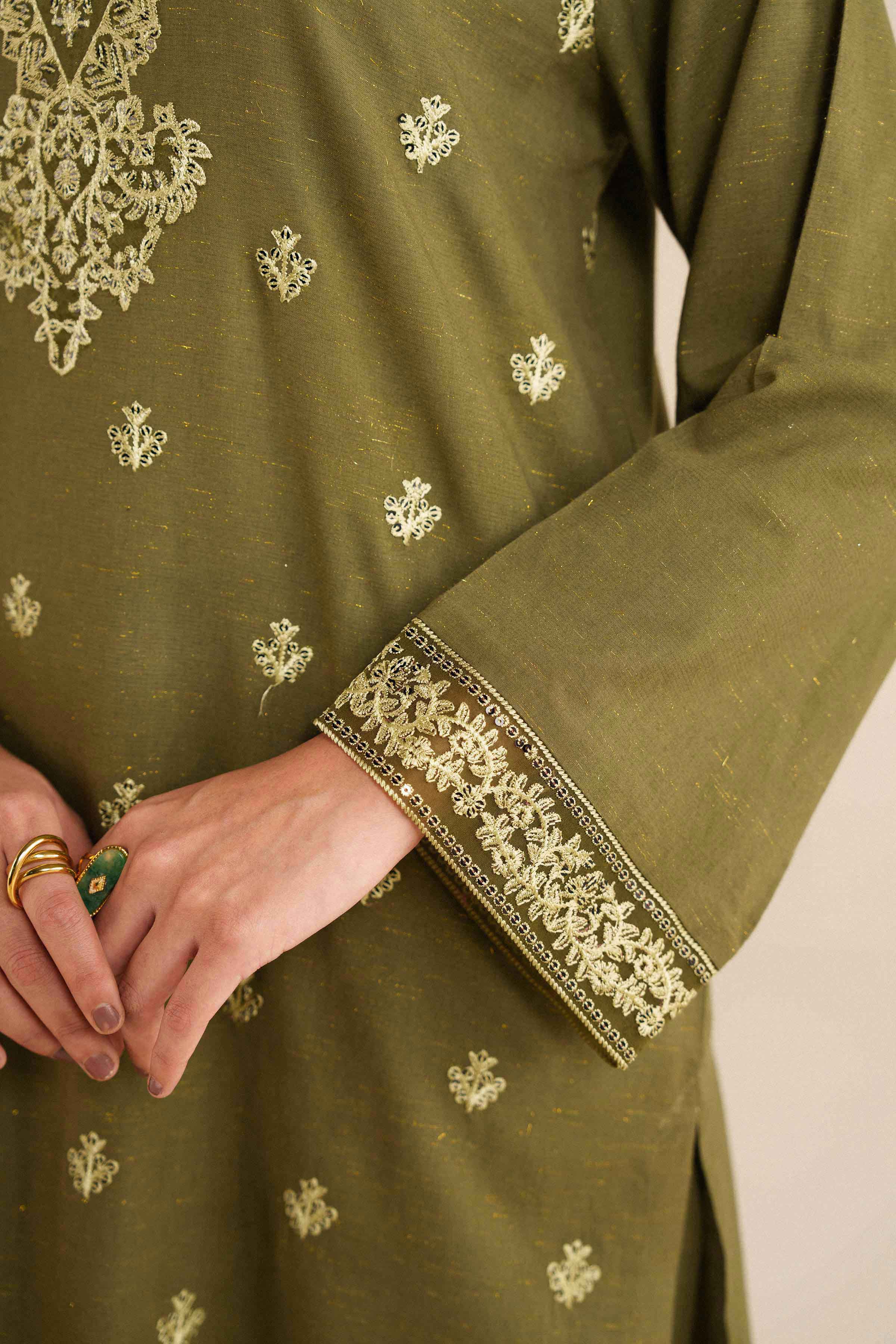 3 Piece - Embroidered Suit - PW25-460 for Women - Pret Collection | Nishat | Shop Online