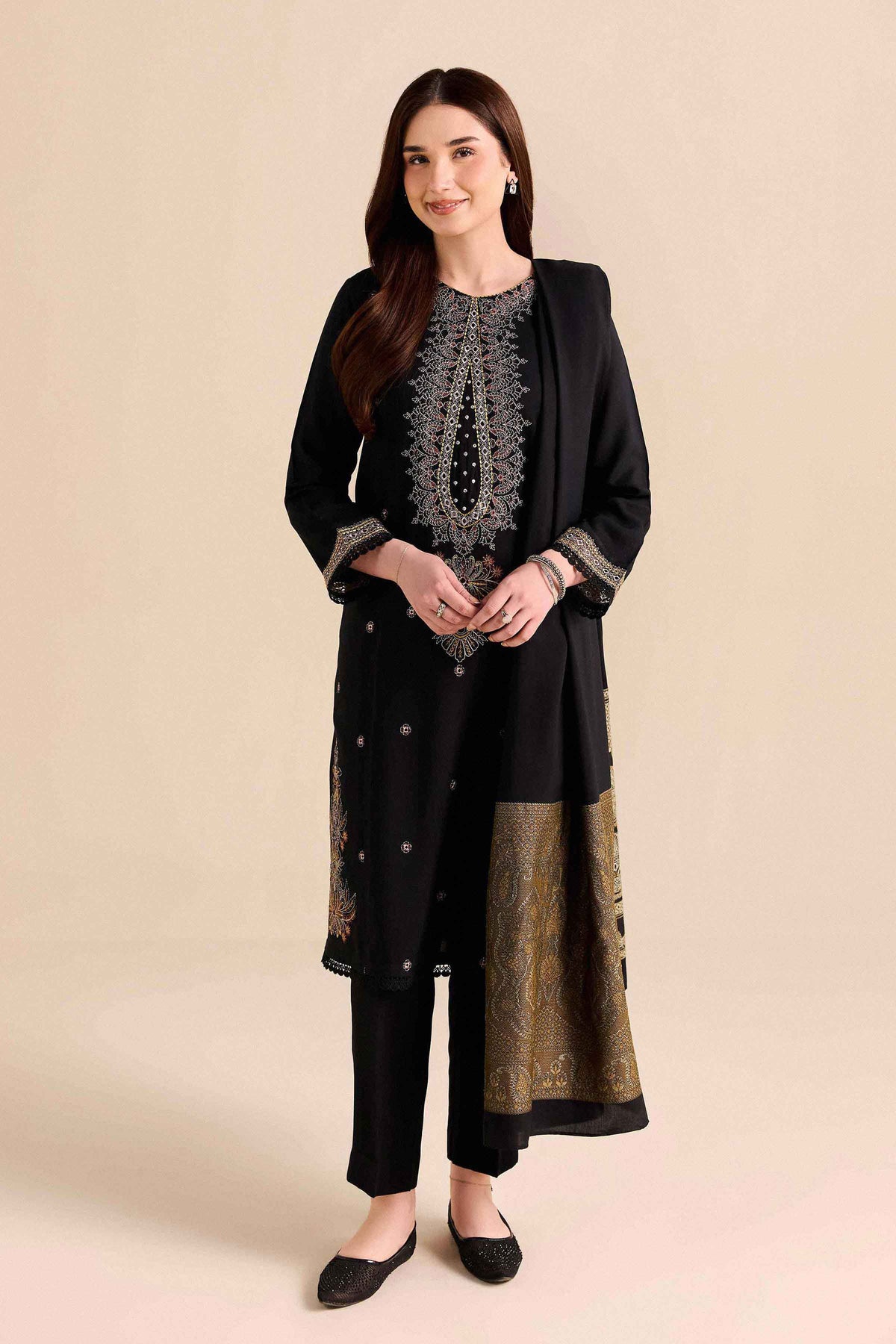 3 Piece - Embroidered Suit - PW25-472 for Women - Pret Collection | Nishat | Shop Online