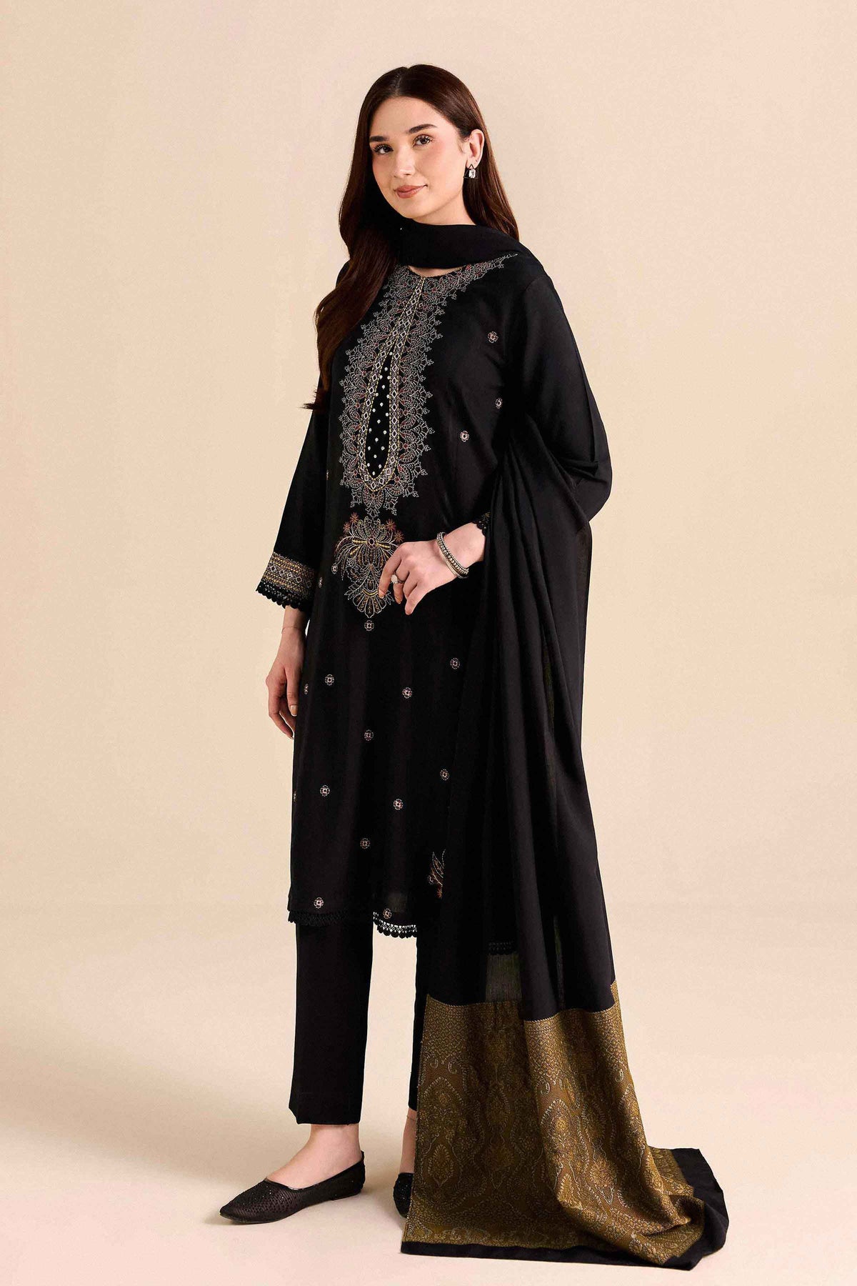 3 Piece - Embroidered Suit - PW25-472 for Women - Pret Collection | Nishat | Shop Online