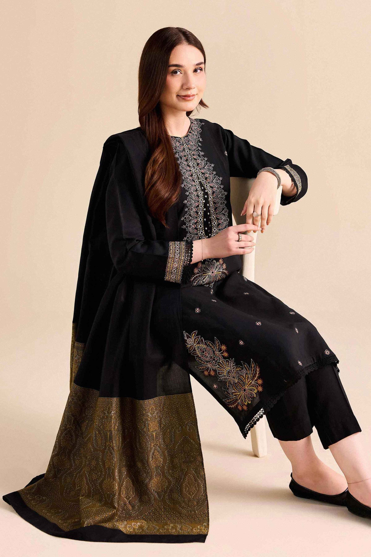 3 Piece - Embroidered Suit - PW25-472 for Women - Pret Collection | Nishat | Shop Online