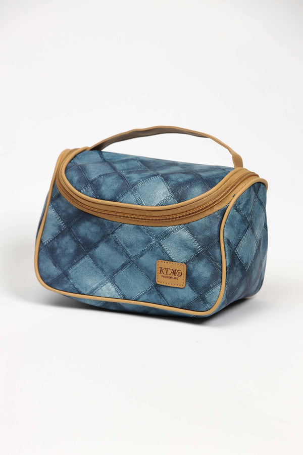 Blue Vanity Makeup Bag