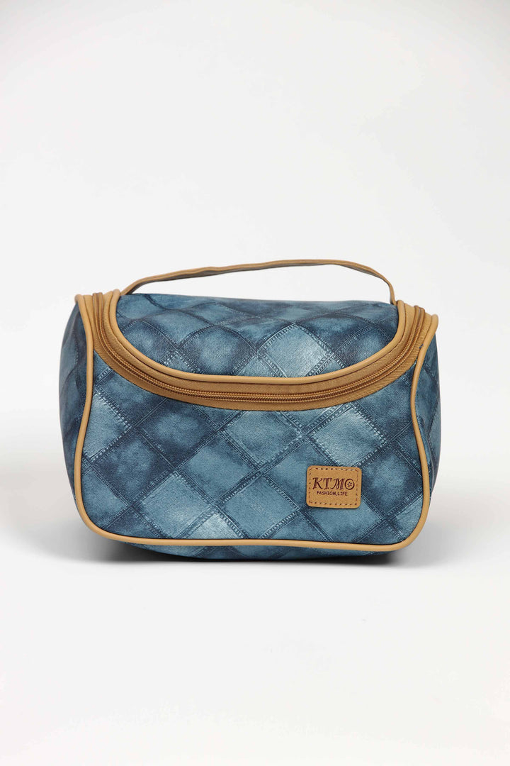 Blue Vanity Makeup Bag