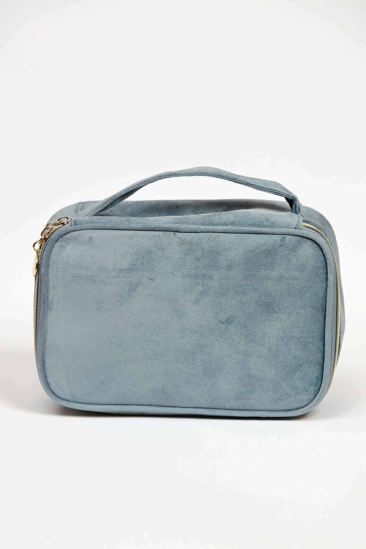 Women Light Blue Vanity Bag