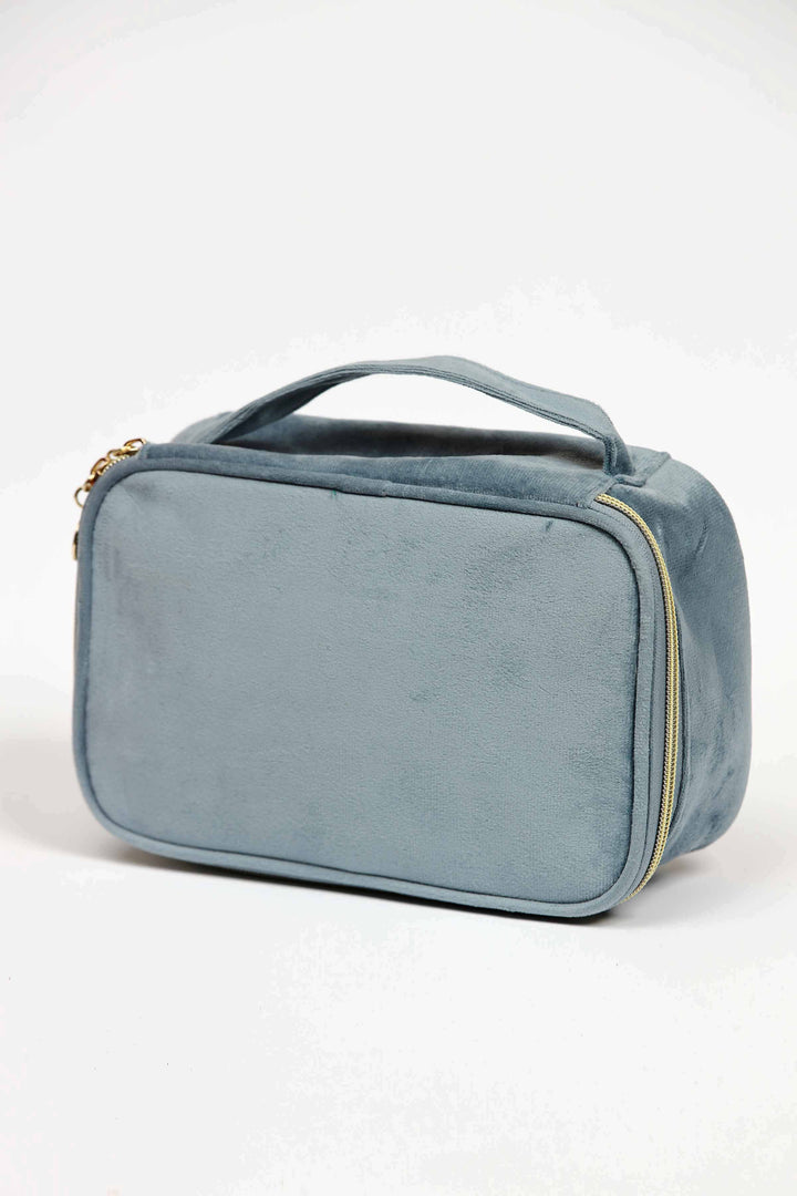 Women Light Blue Vanity Bag